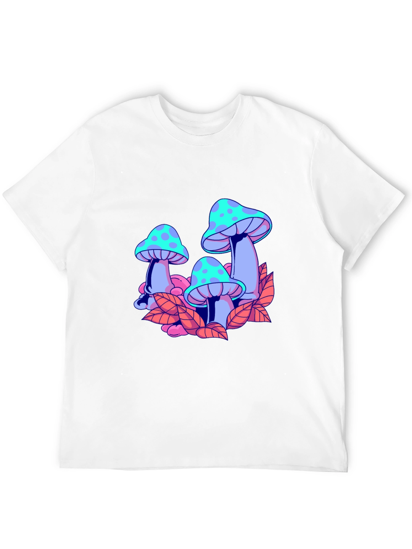 Mushroom Graphic Black T-Shirt