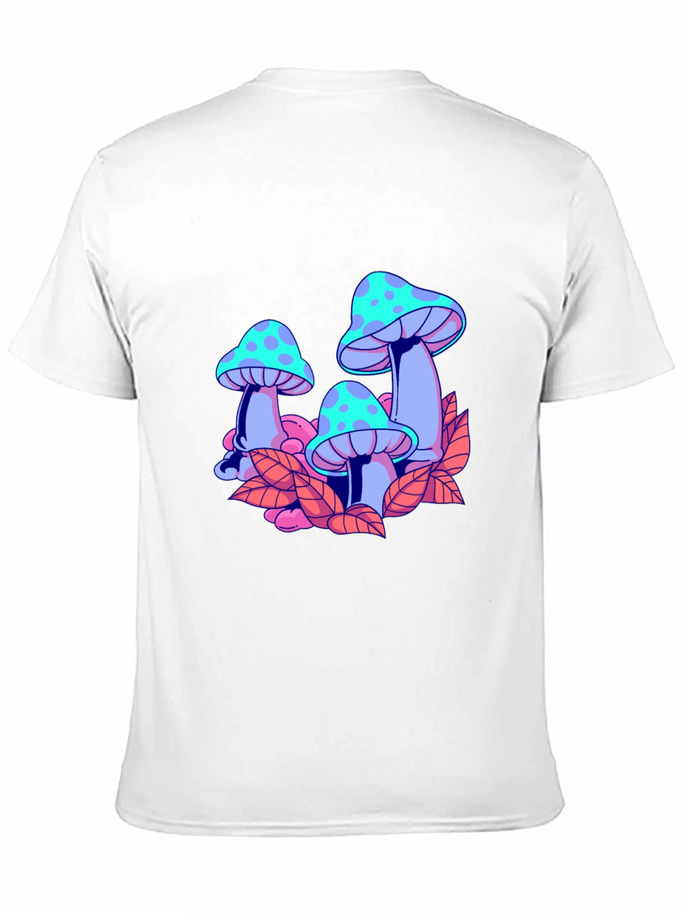 Mushroom Graphic Black T-Shirt