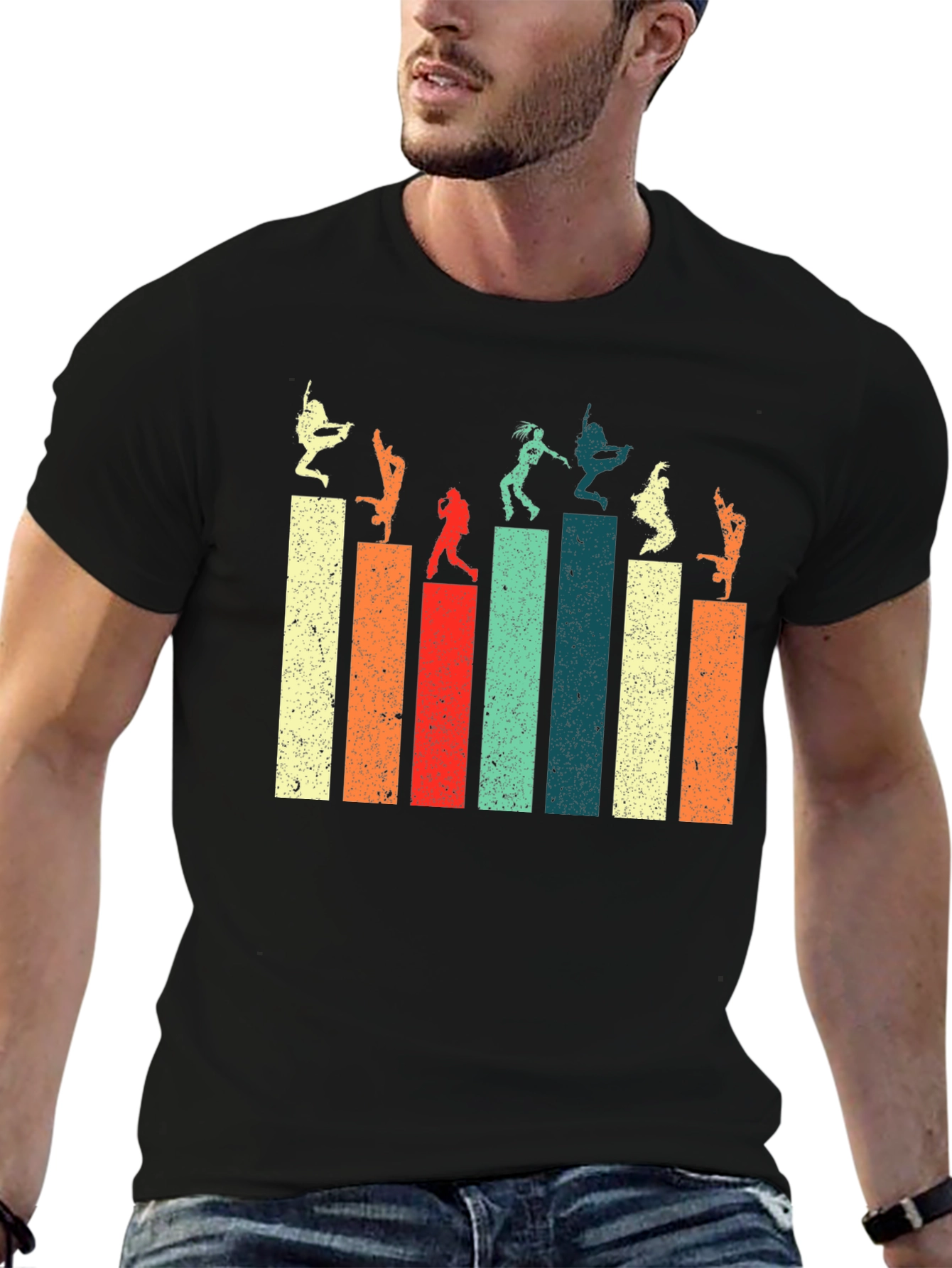 Retro Dance Silhouette Graphic Tee