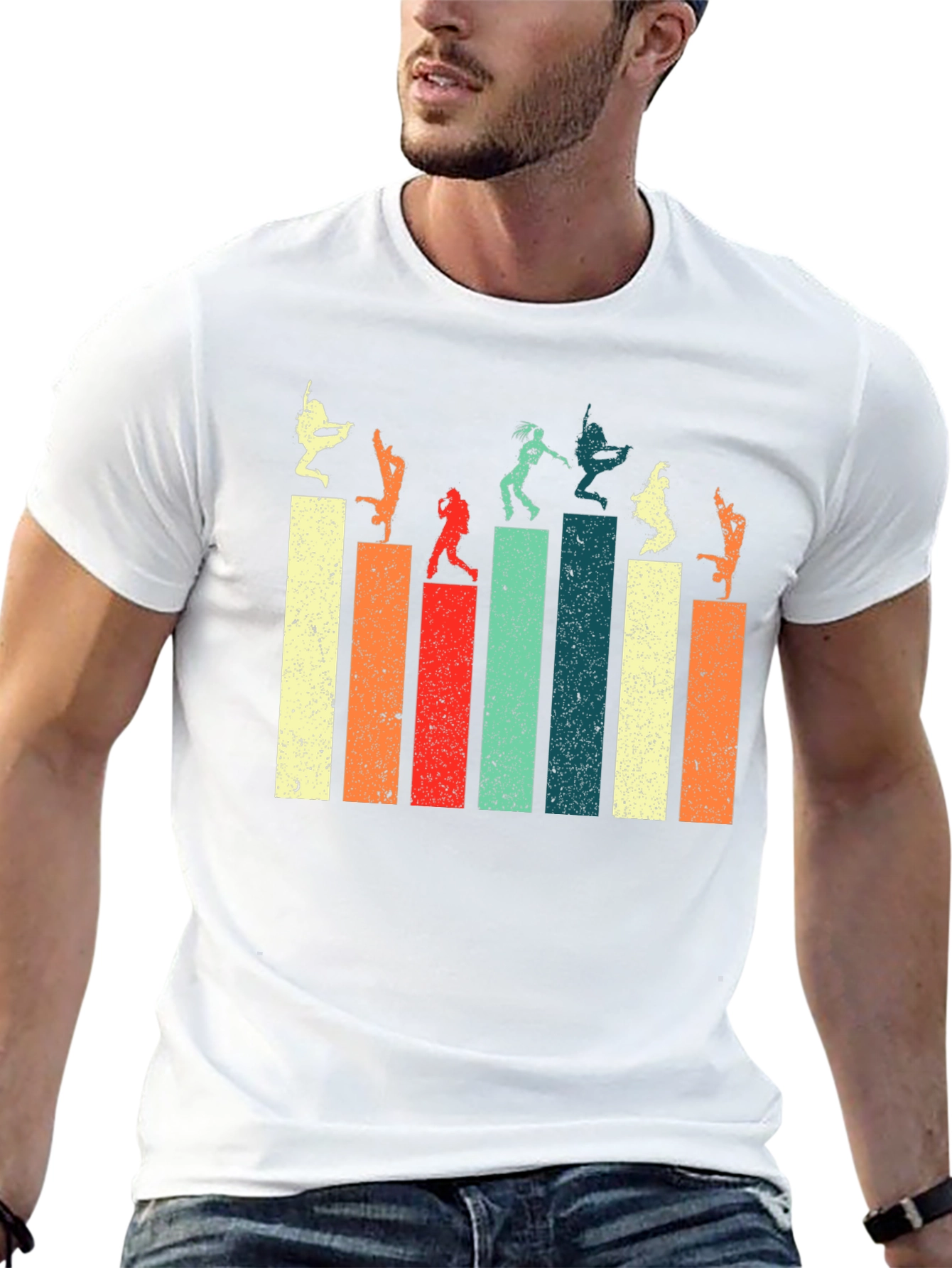 Retro Dance Silhouette Graphic Tee