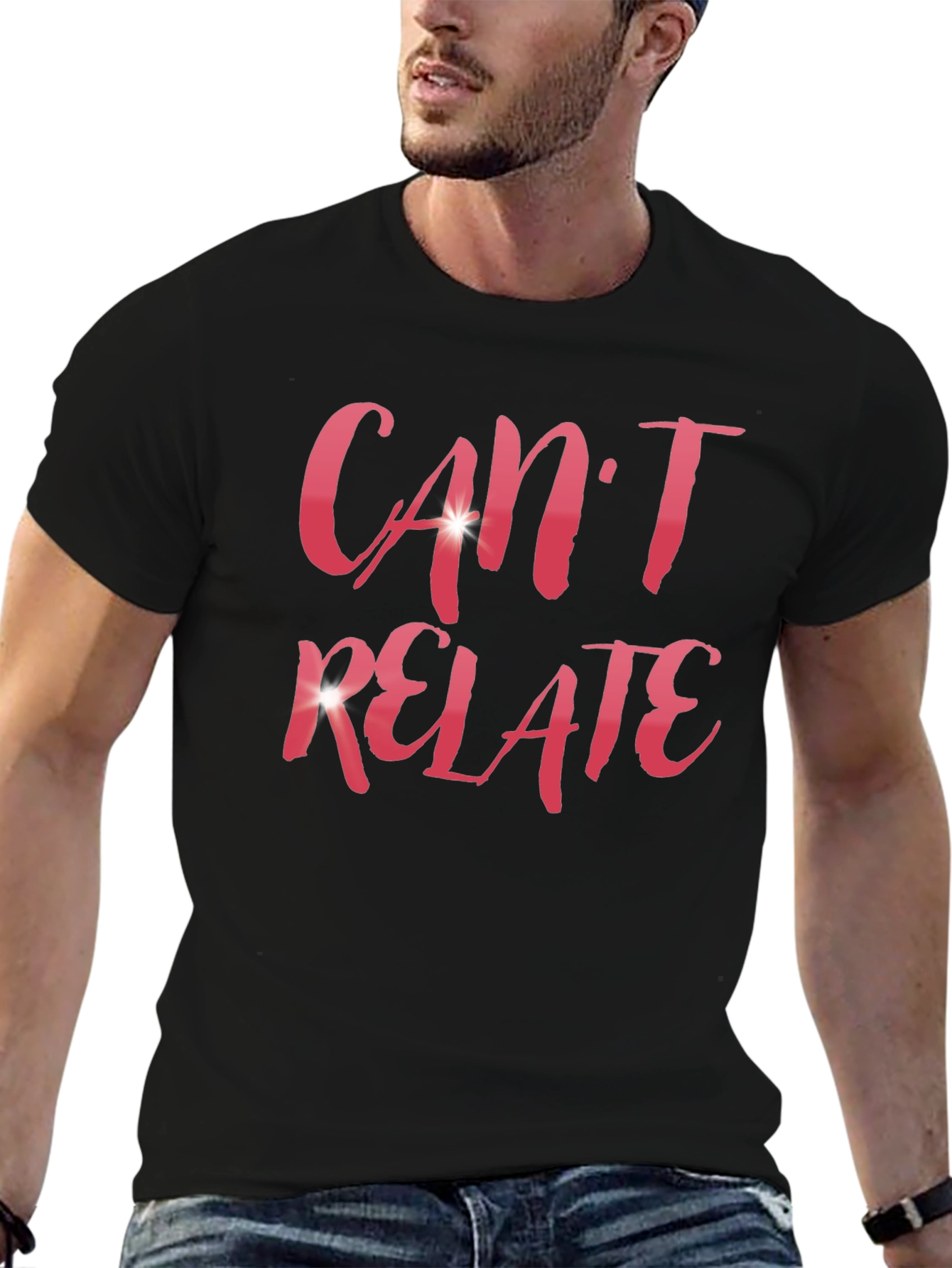 Cant Relate Black Graphic Tee