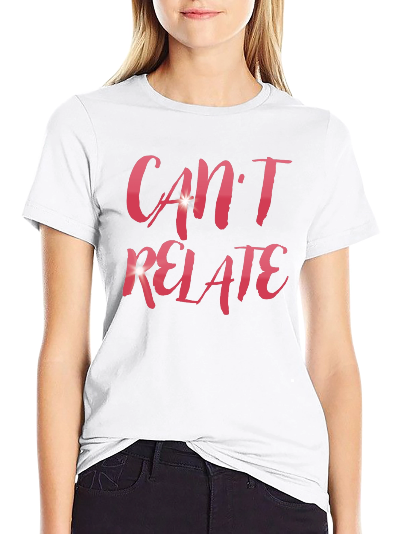 Cant Relate Black Graphic Tee