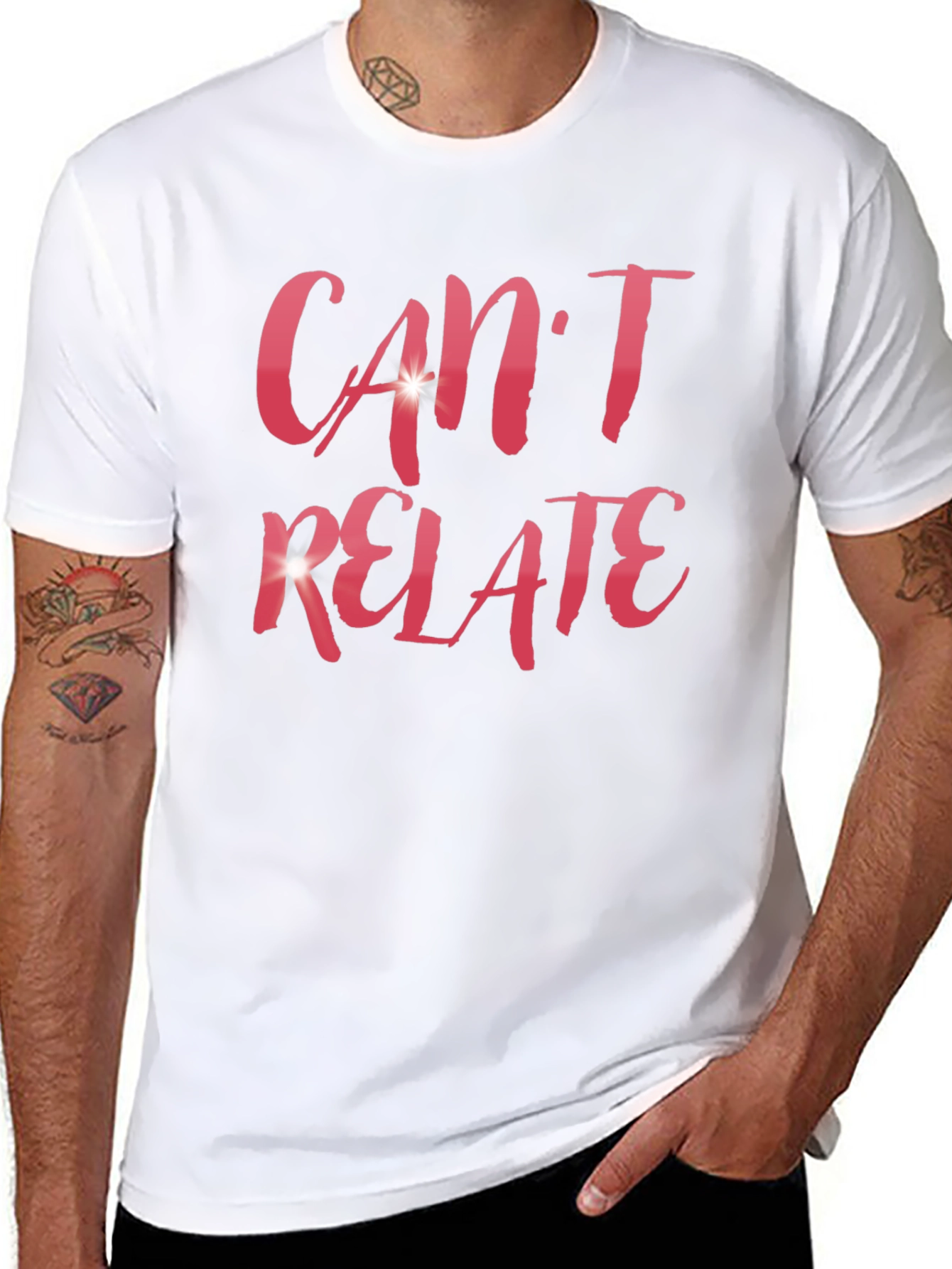Cant Relate Black Graphic Tee