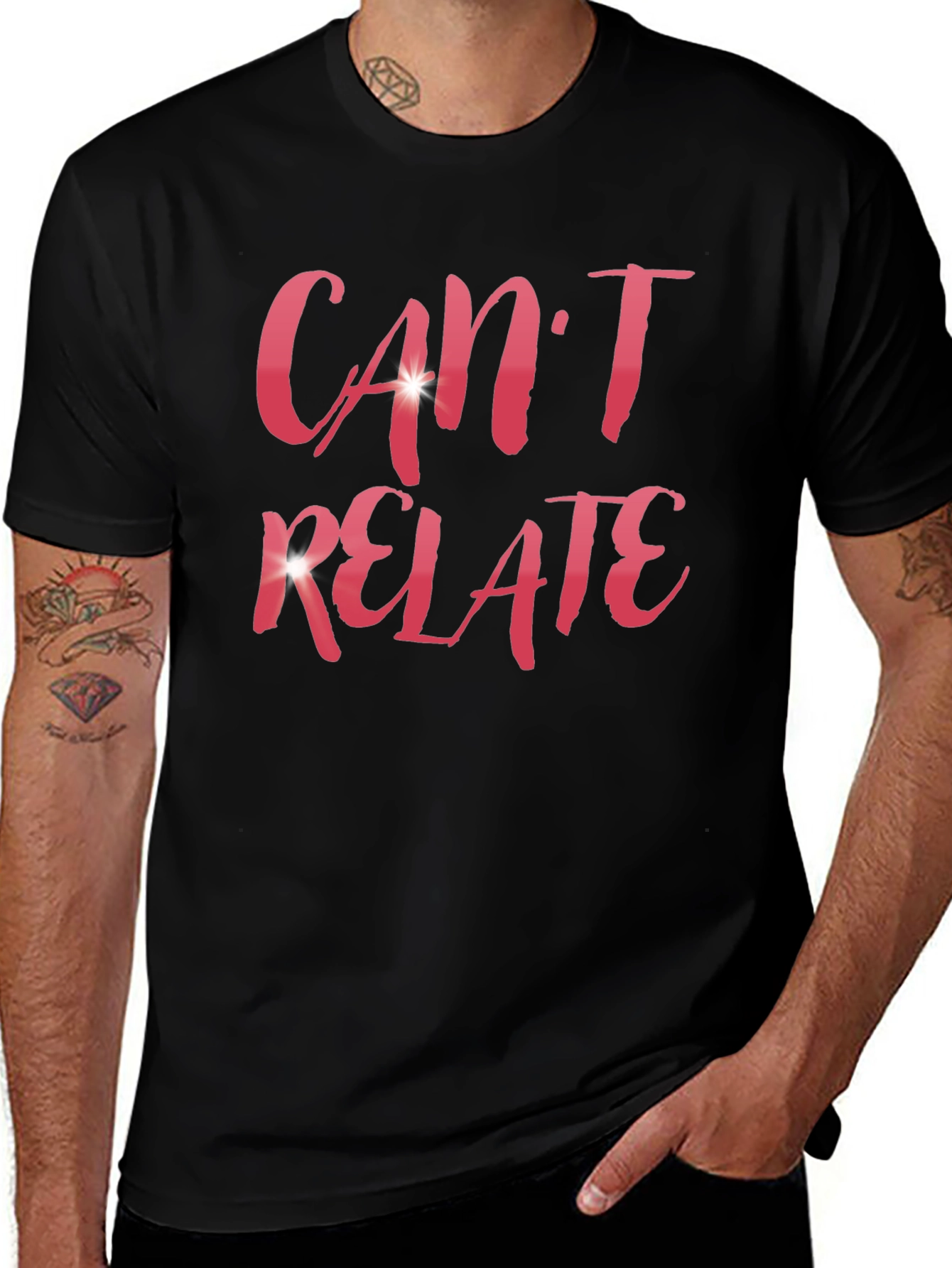 Cant Relate Black Graphic Tee