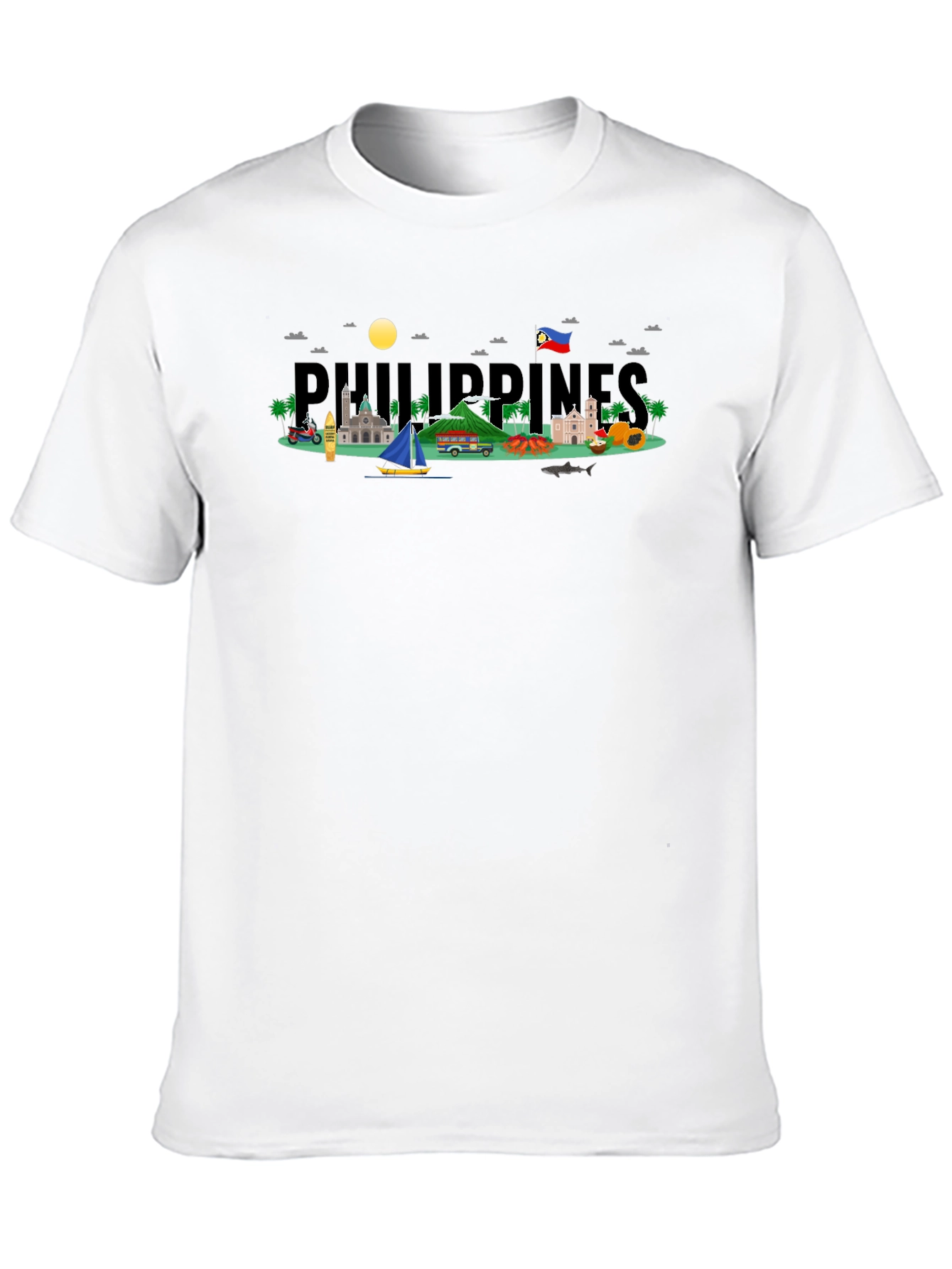 Philippines Graphic T-Shirt - Black