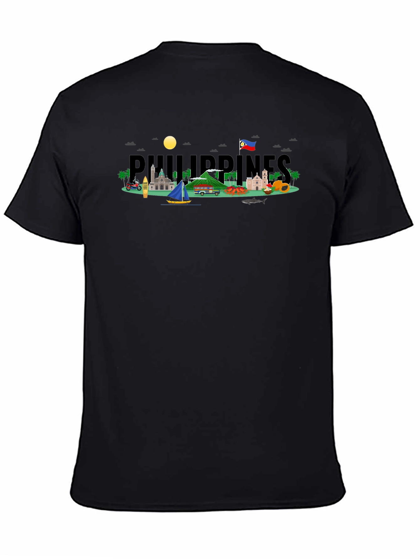 Philippines Graphic T-Shirt - Black