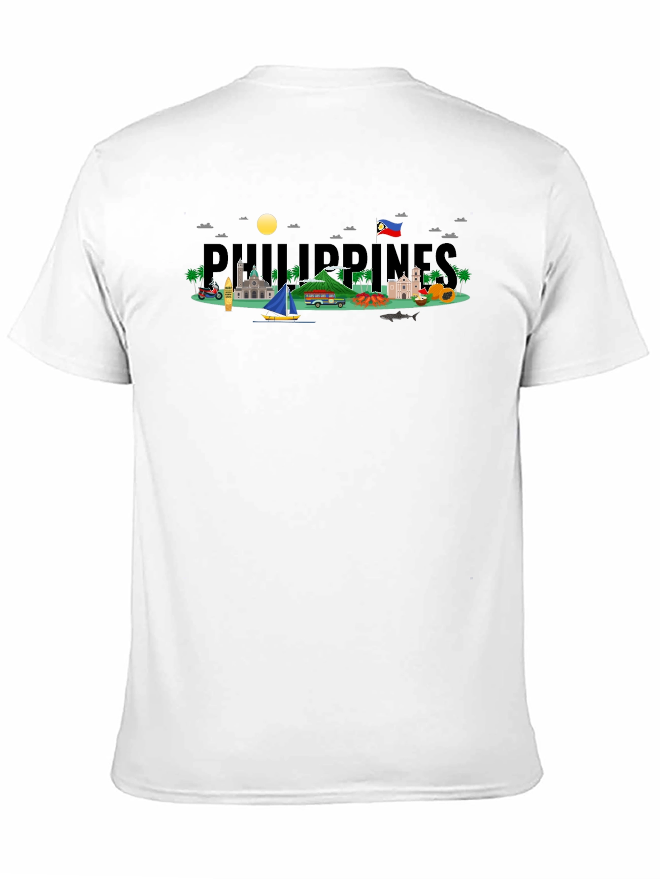 Philippines Graphic T-Shirt - Black