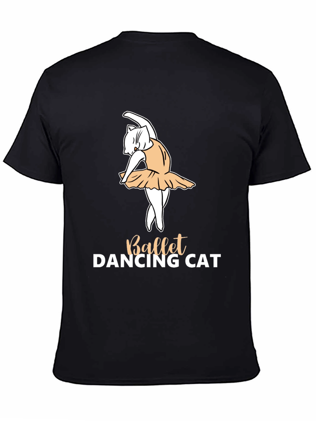 Ballet Dancing Cat Graphic T-Shirt