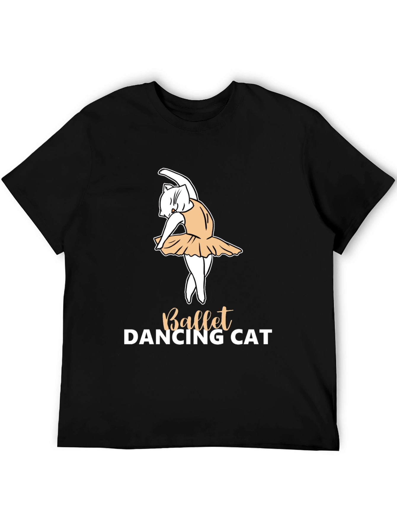 Ballet Dancing Cat Graphic T-Shirt