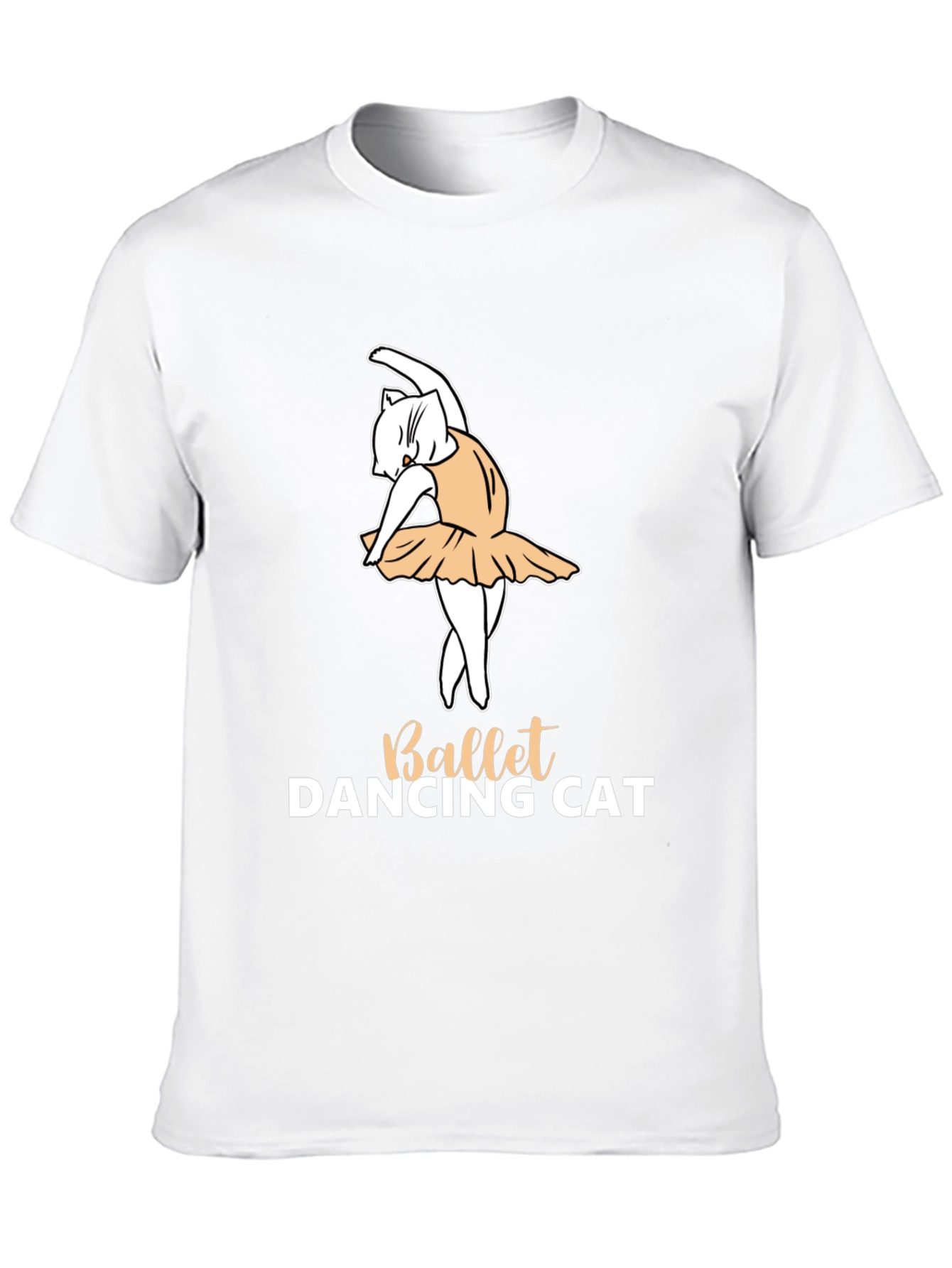 Ballet Dancing Cat Graphic T-Shirt