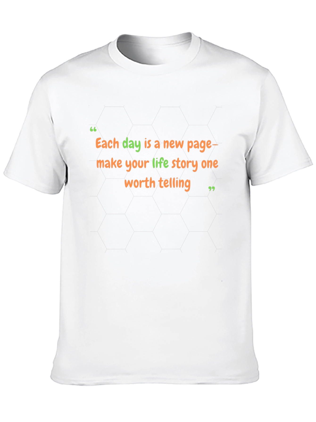 Inspirational Quote T-Shirt: Each Day a New Page