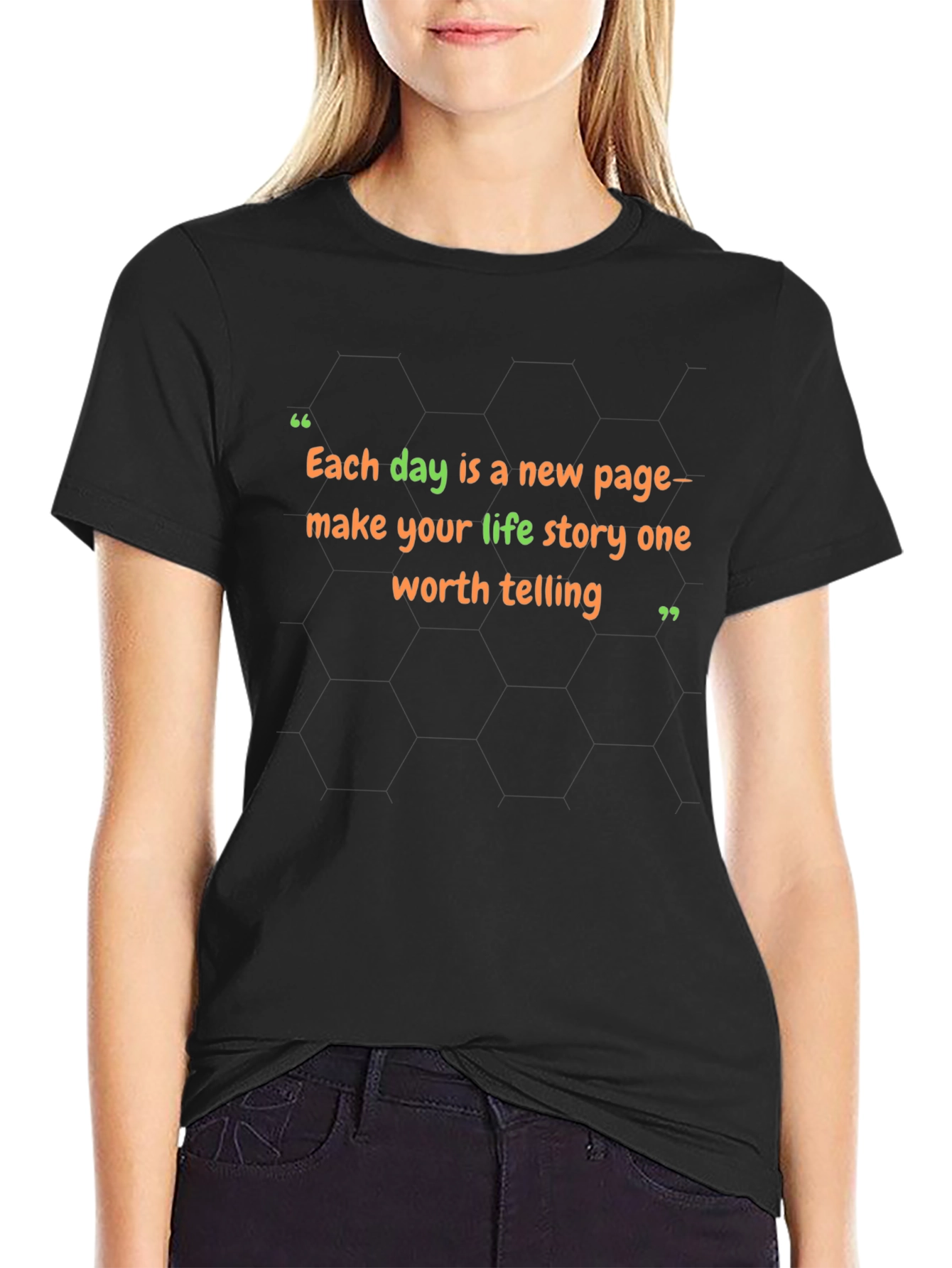 Inspirational Quote T-Shirt: Each Day a New Page