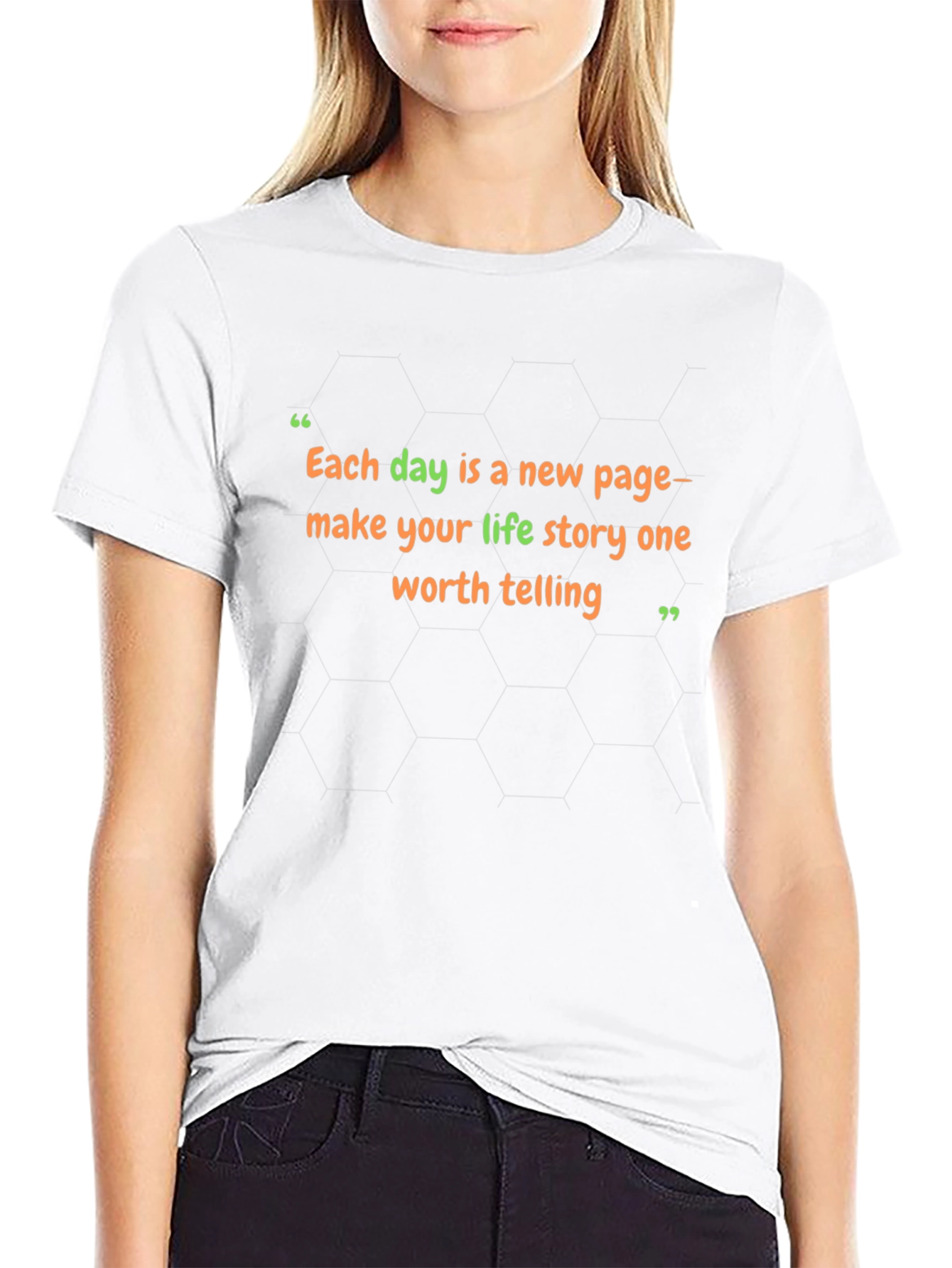 Inspirational Quote T-Shirt: Each Day a New Page
