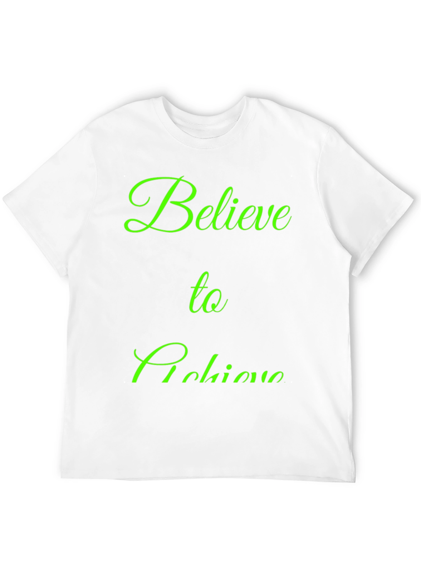 Believe to Achieve Black Graphic Tee