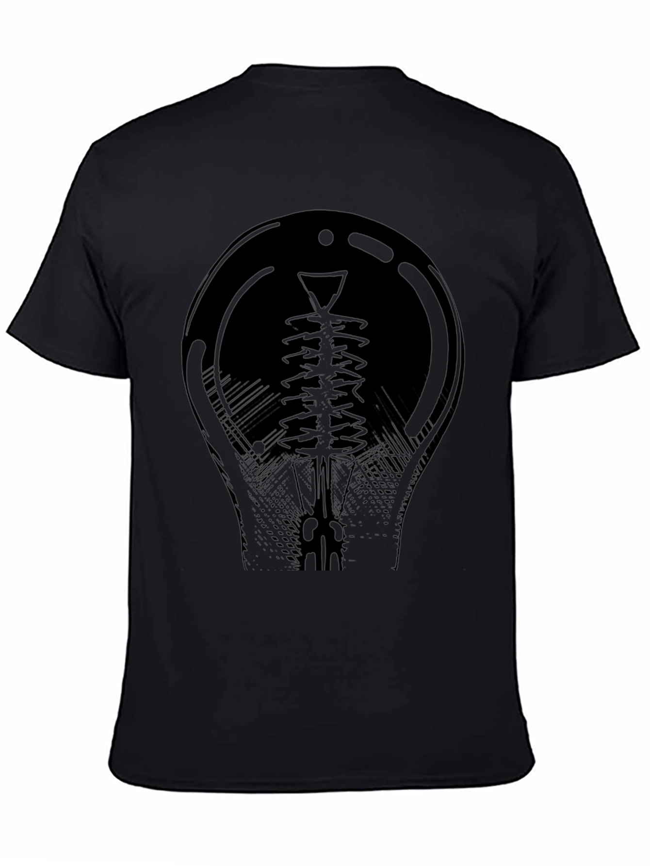 Cool Black Graphic Tee - Vacuum Tube Design
