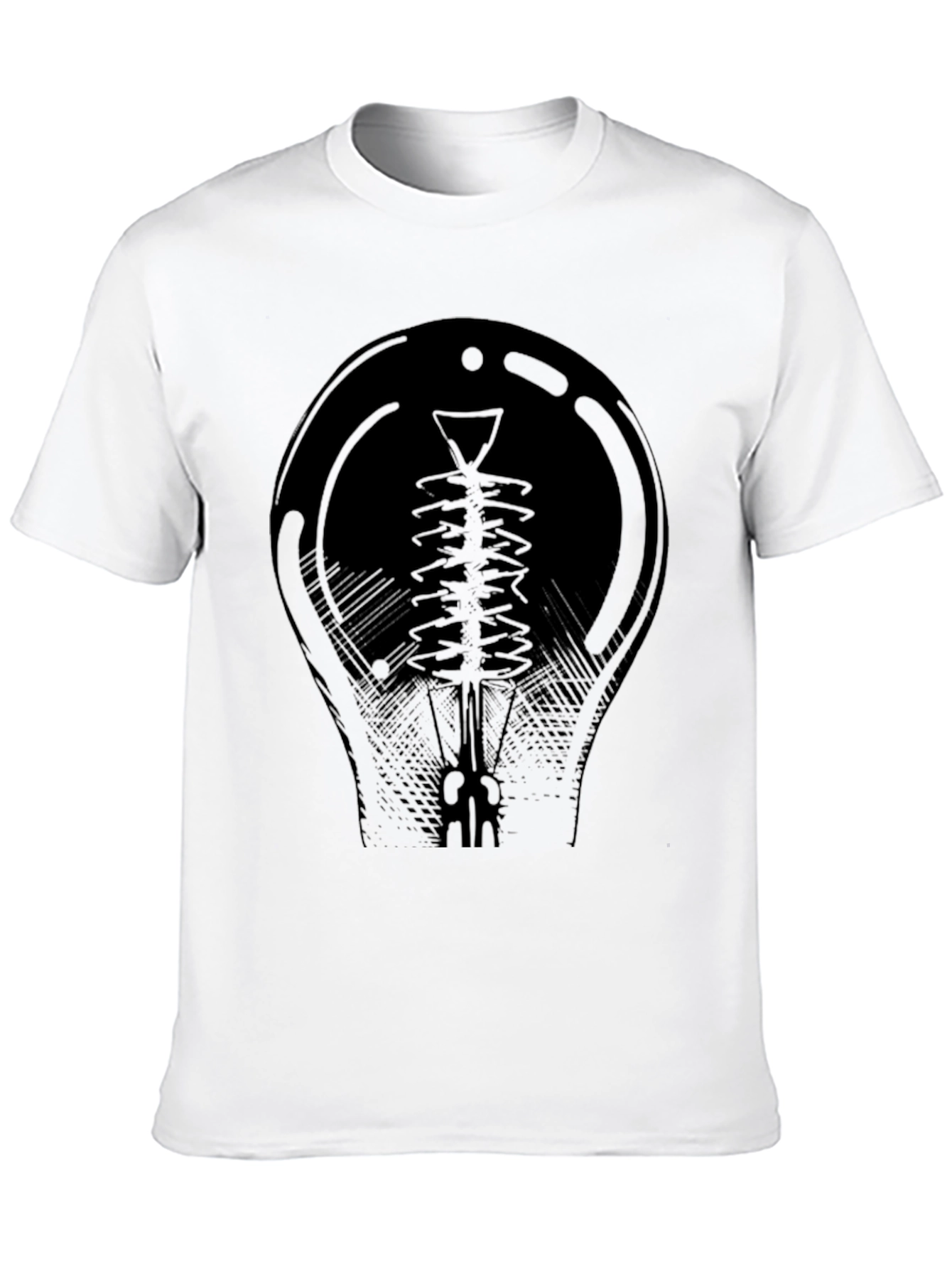 Cool Black Graphic Tee - Vacuum Tube Design