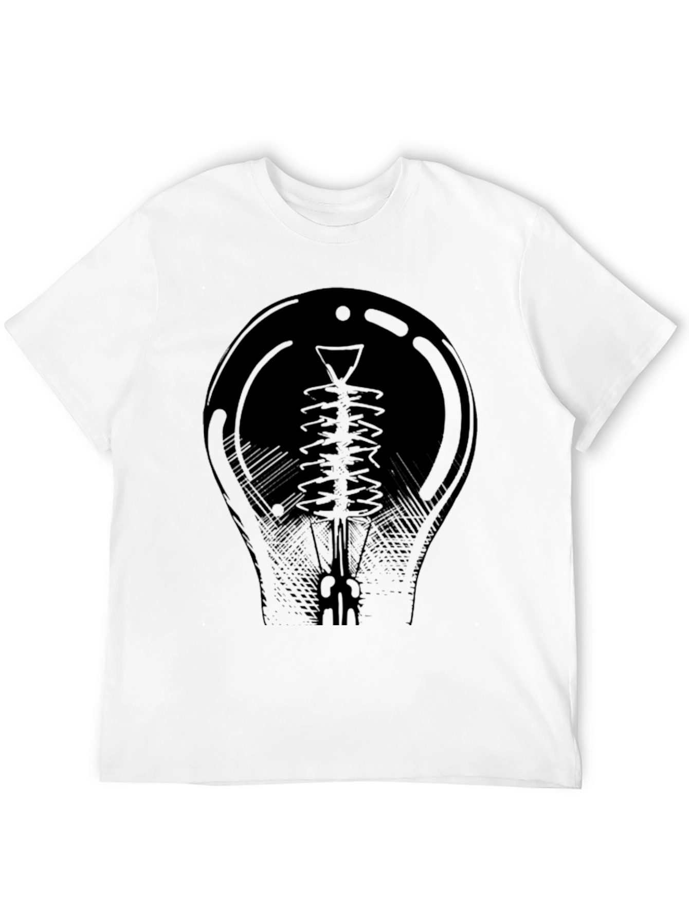 Cool Black Graphic Tee - Vacuum Tube Design