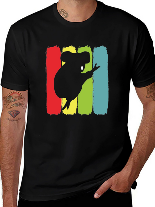 Koala Silhouette Graphic Tee - Unisex Black T-Shirt