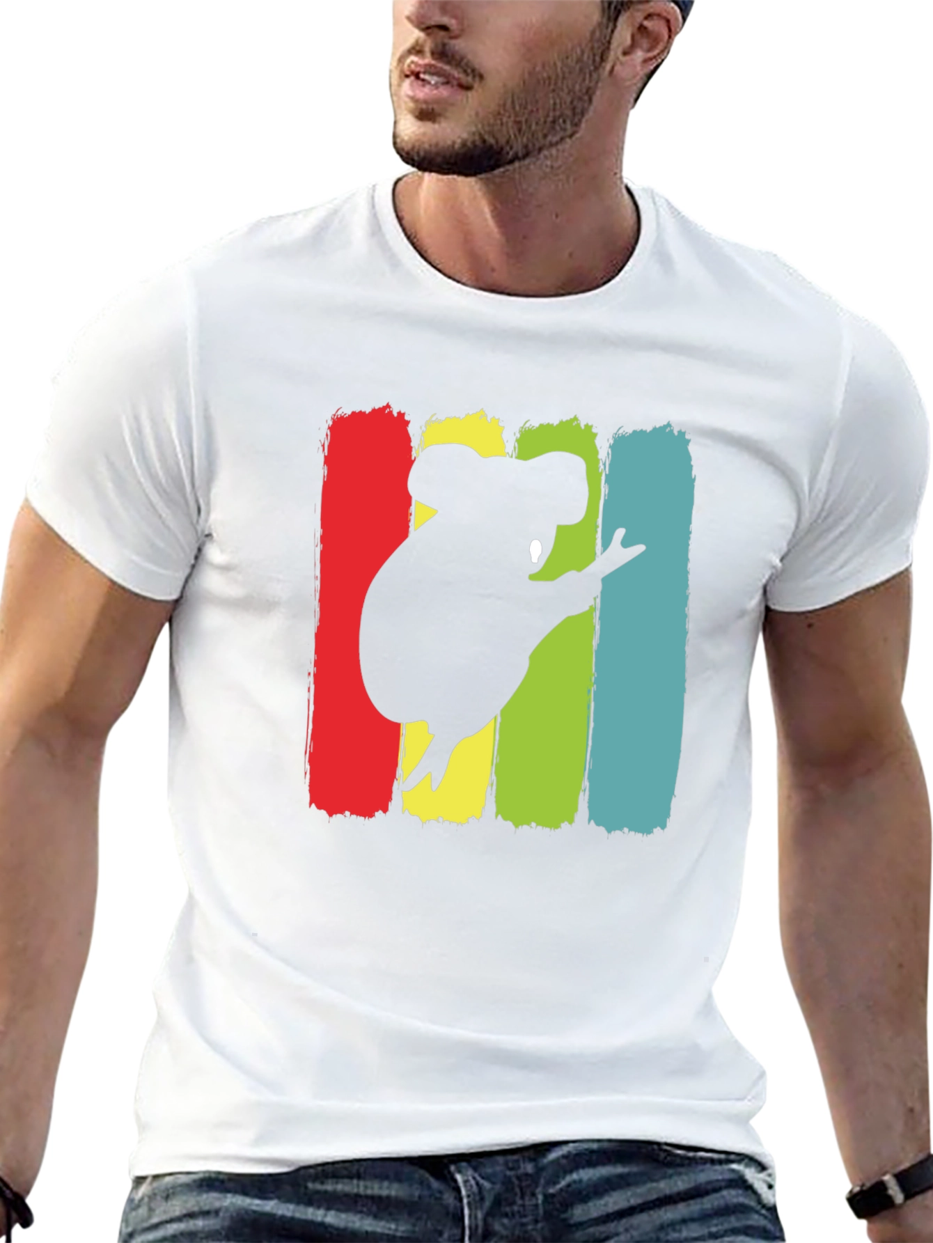 Koala Silhouette Graphic Tee - Unisex Black T-Shirt