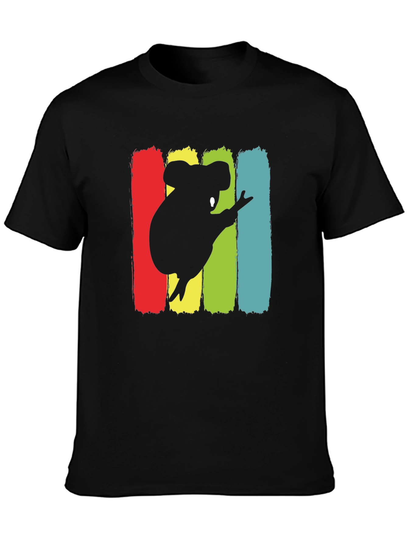 Koala Silhouette Graphic Tee - Unisex Black T-Shirt