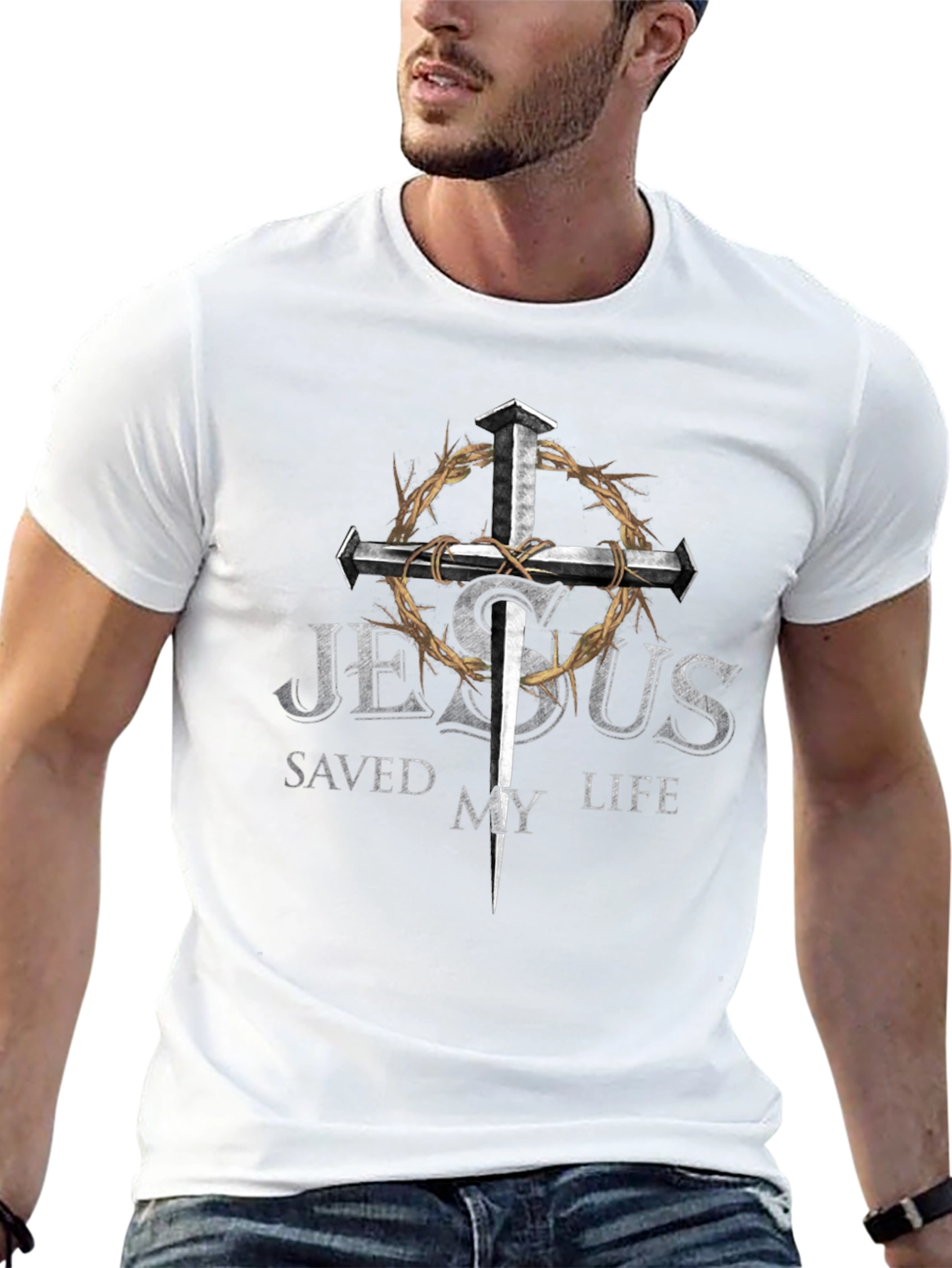 Jesus Saved My Life Christian T-Shirt
