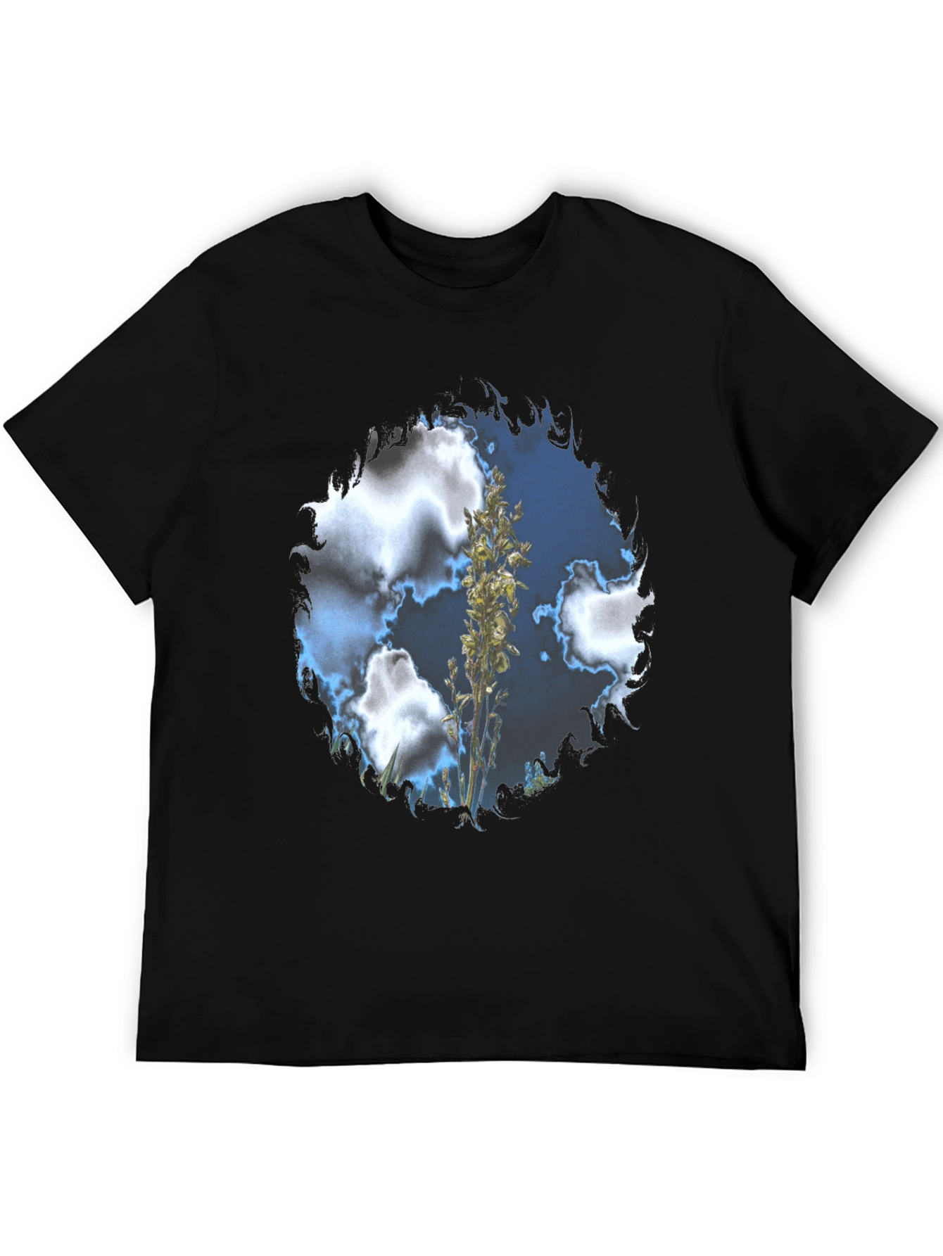 Sky High T-Shirt - Black Cotton Blend Tee