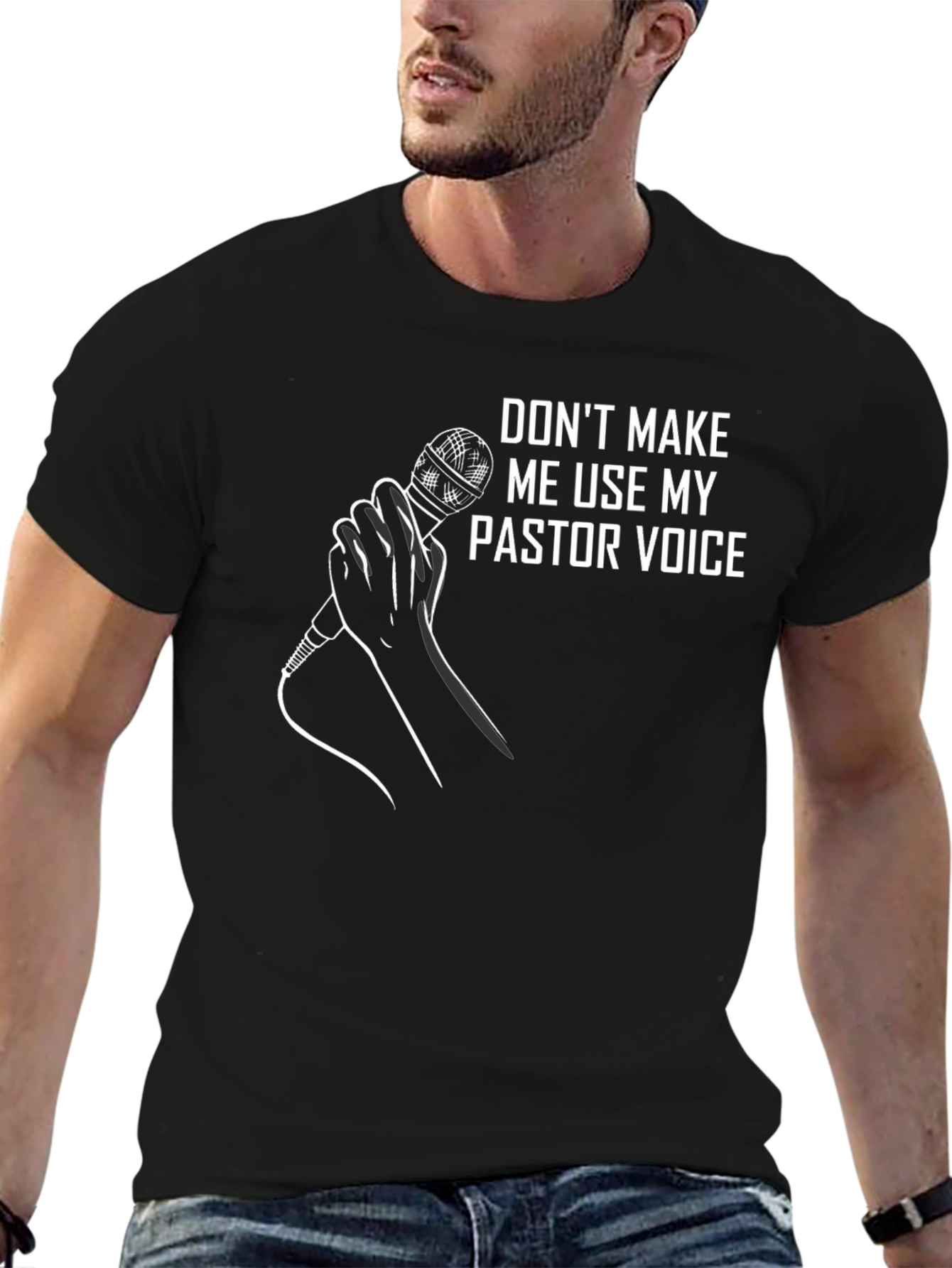 Pastor Voice T-Shirt - Funny Minister Gift