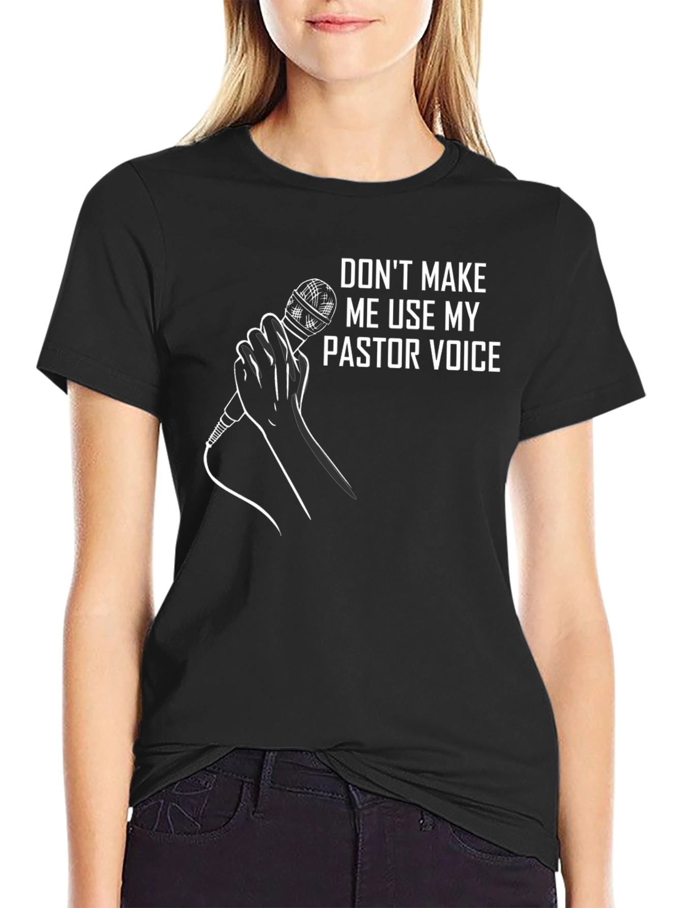 Pastor Voice T-Shirt - Funny Minister Gift