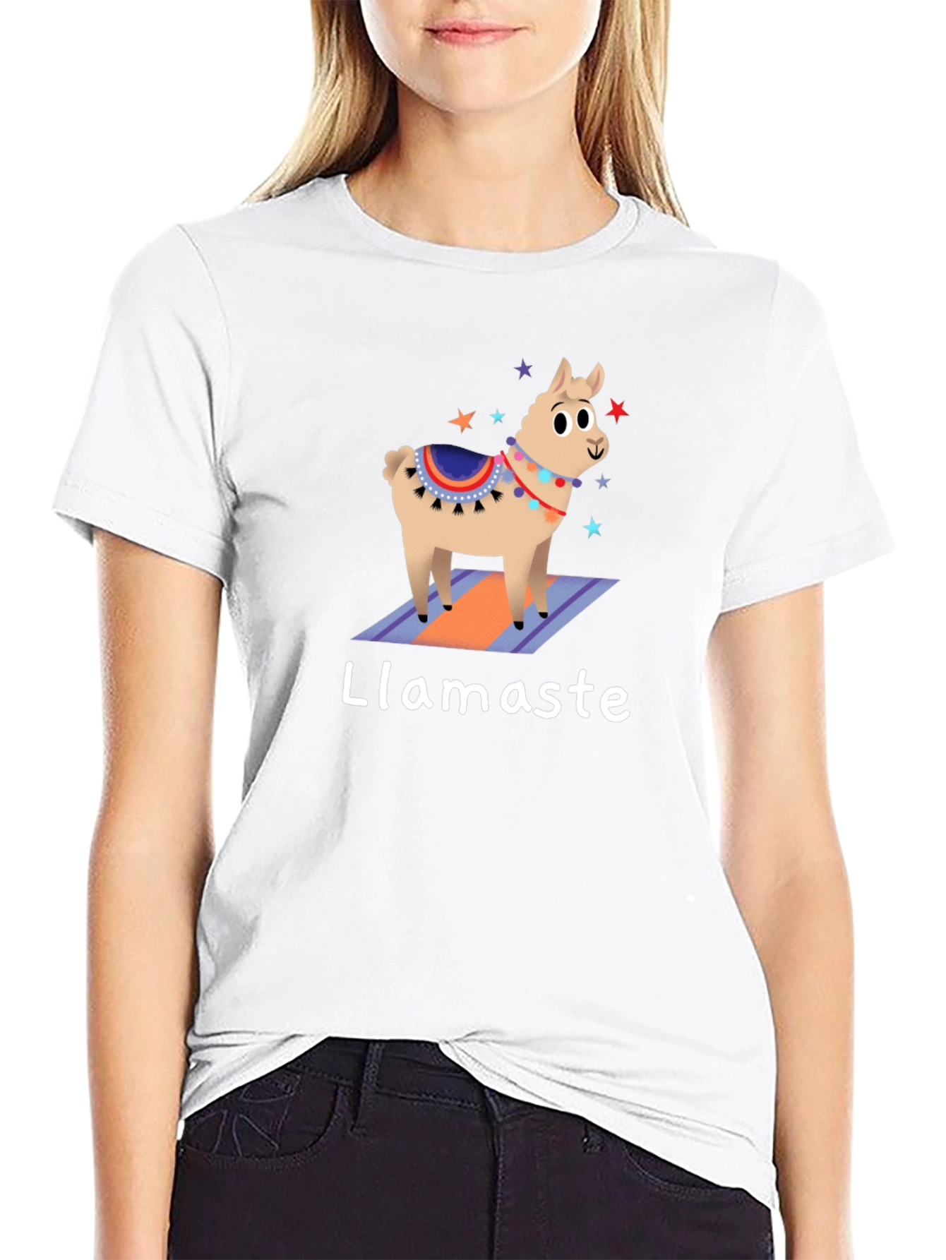 Llamaste Graphic Tee - Yoga Llama T-Shirt