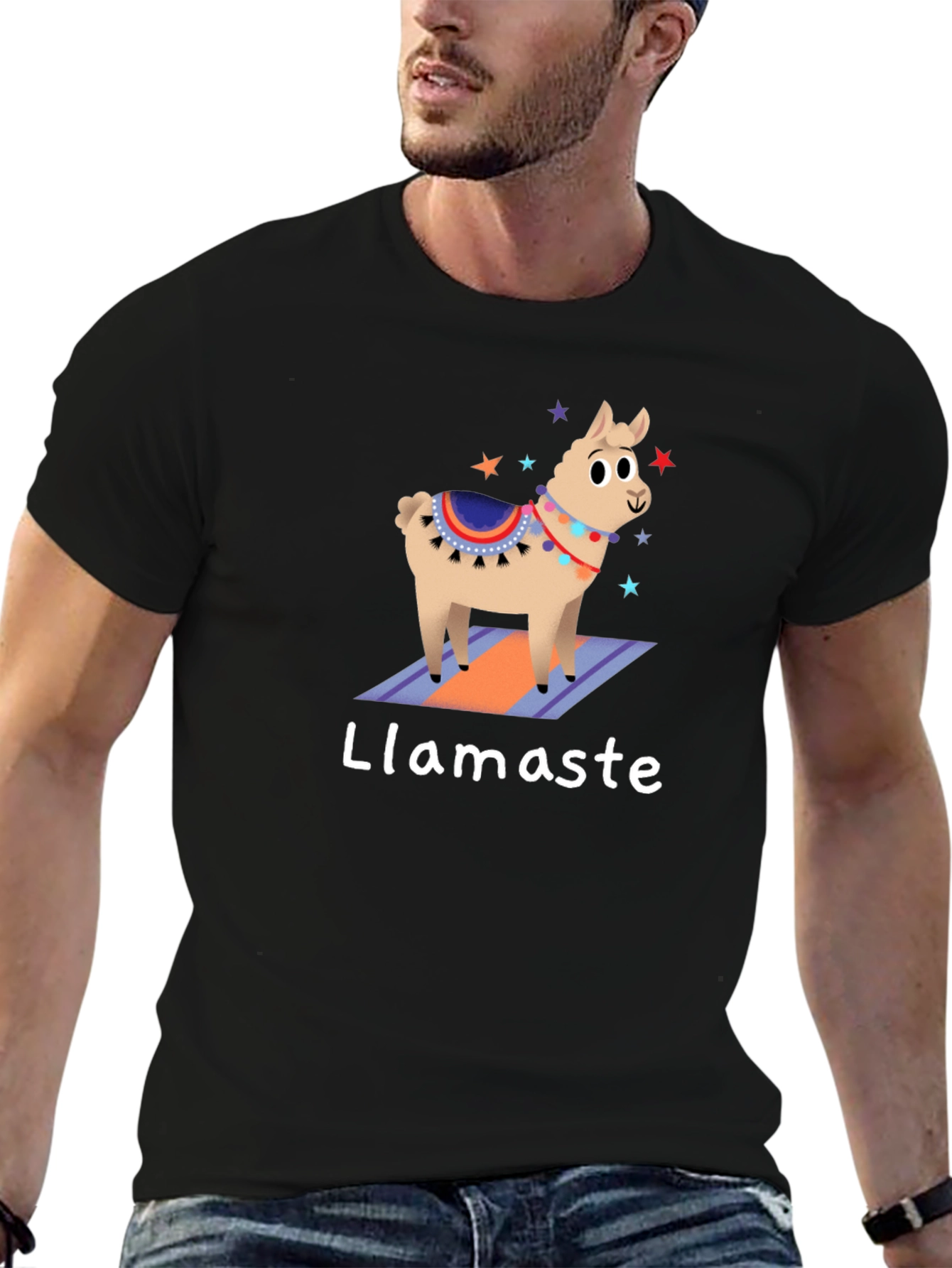 Llamaste Graphic Tee - Yoga Llama T-Shirt