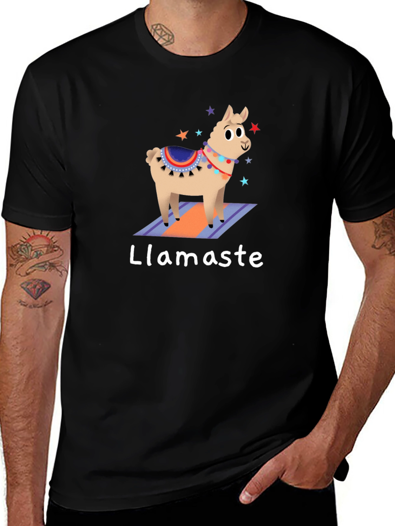 Llamaste Graphic Tee - Yoga Llama T-Shirt
