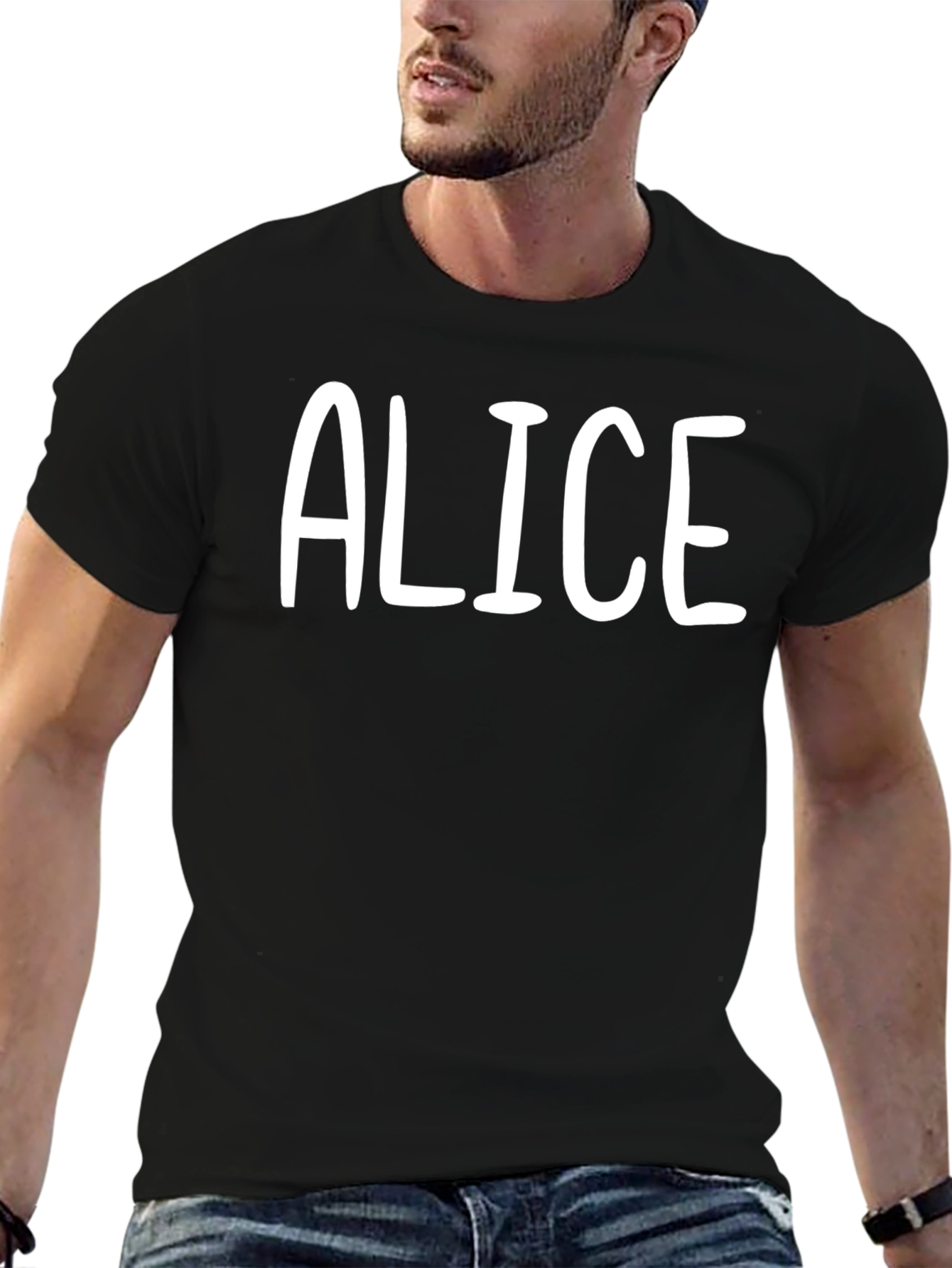 Alice Name T-Shirt - Personalized Custom Text Tee