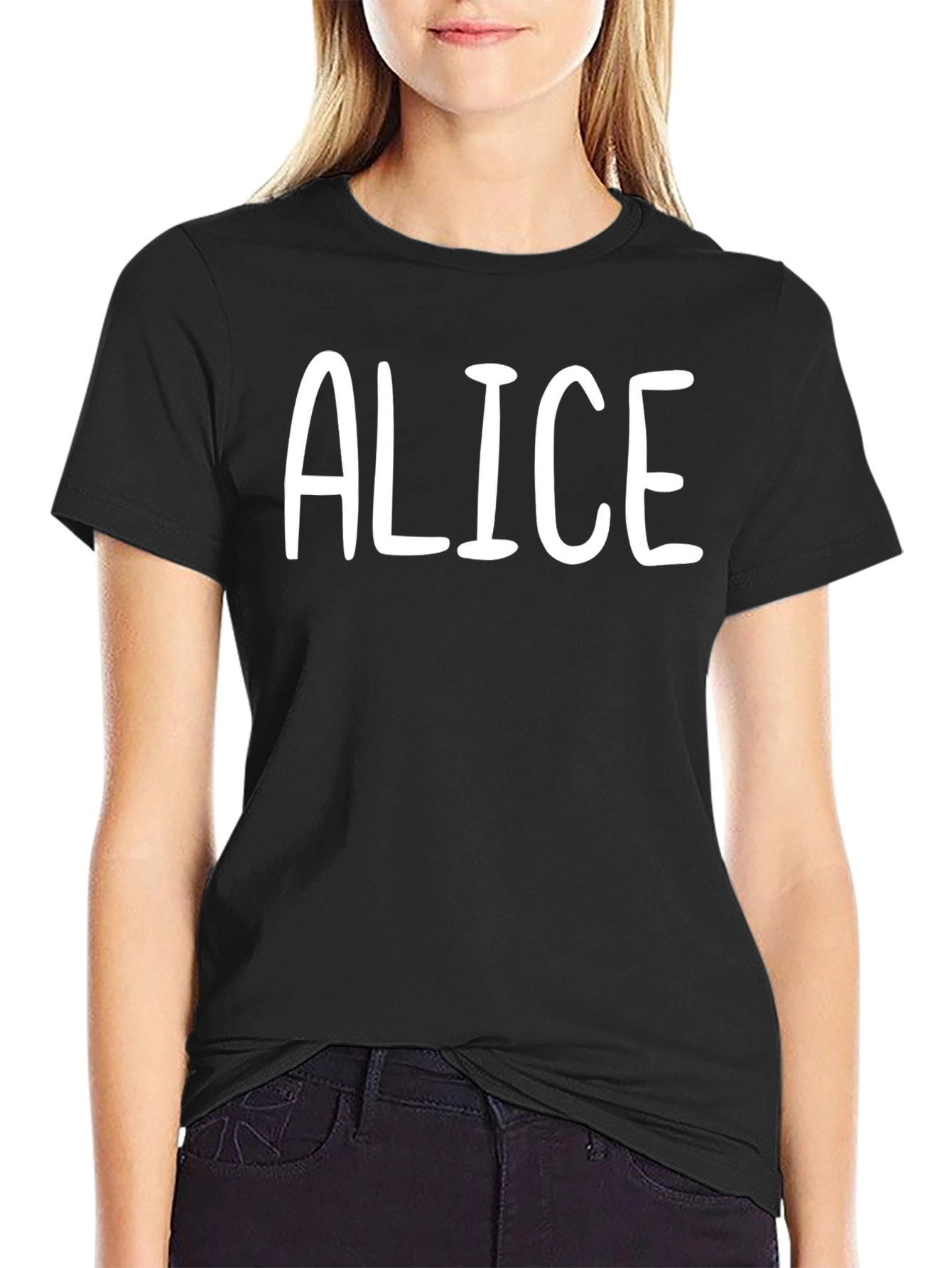 Alice Name T-Shirt - Personalized Custom Text Tee