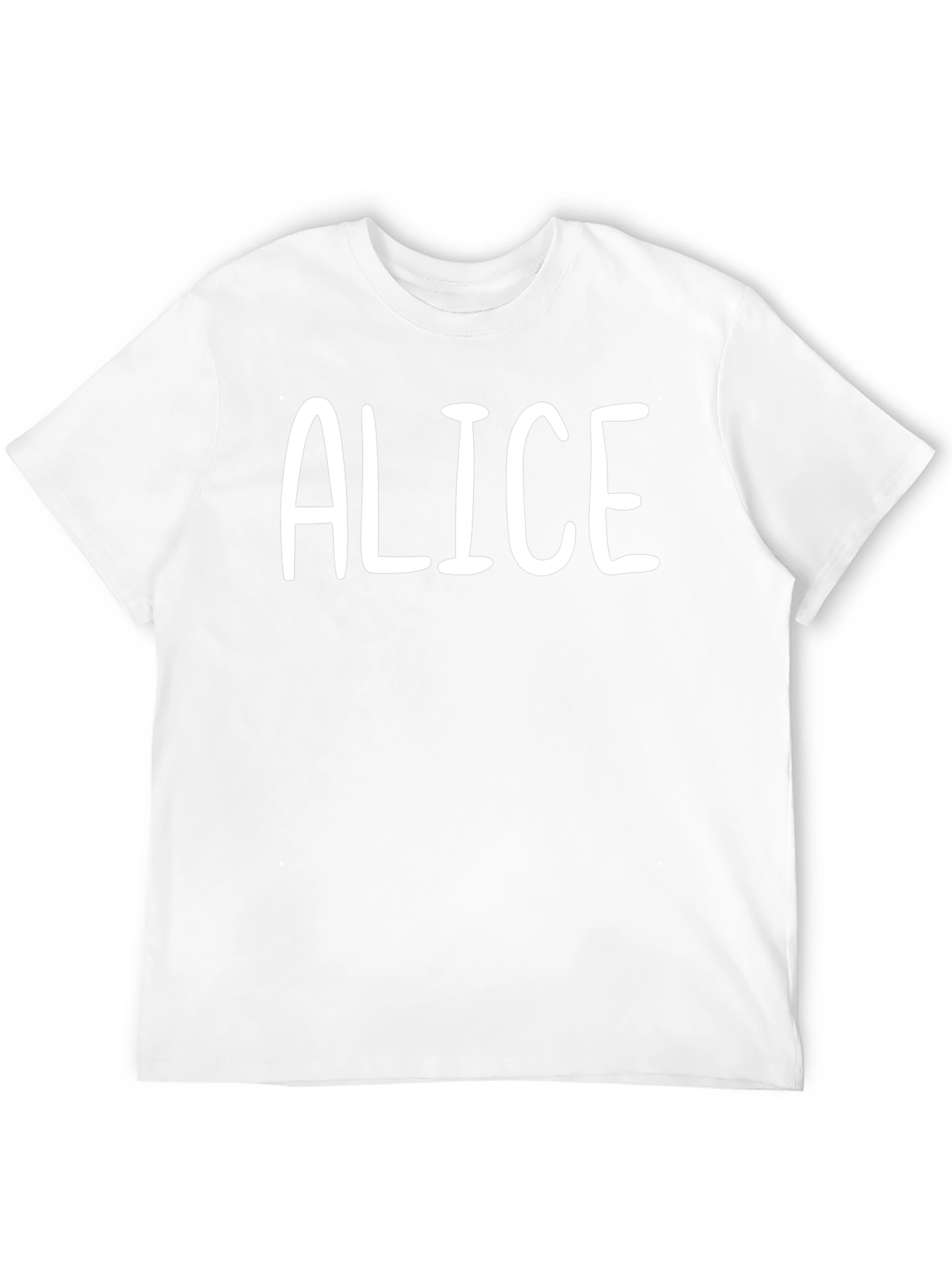 Alice Name T-Shirt - Personalized Custom Text Tee