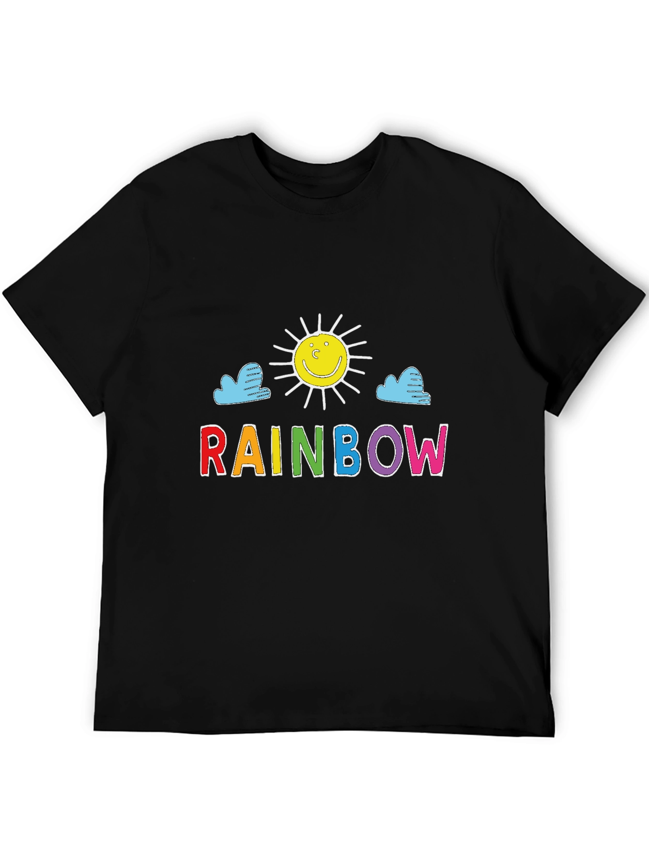 Rainbow Sun Graphic Tee - Happy Days T-Shirt