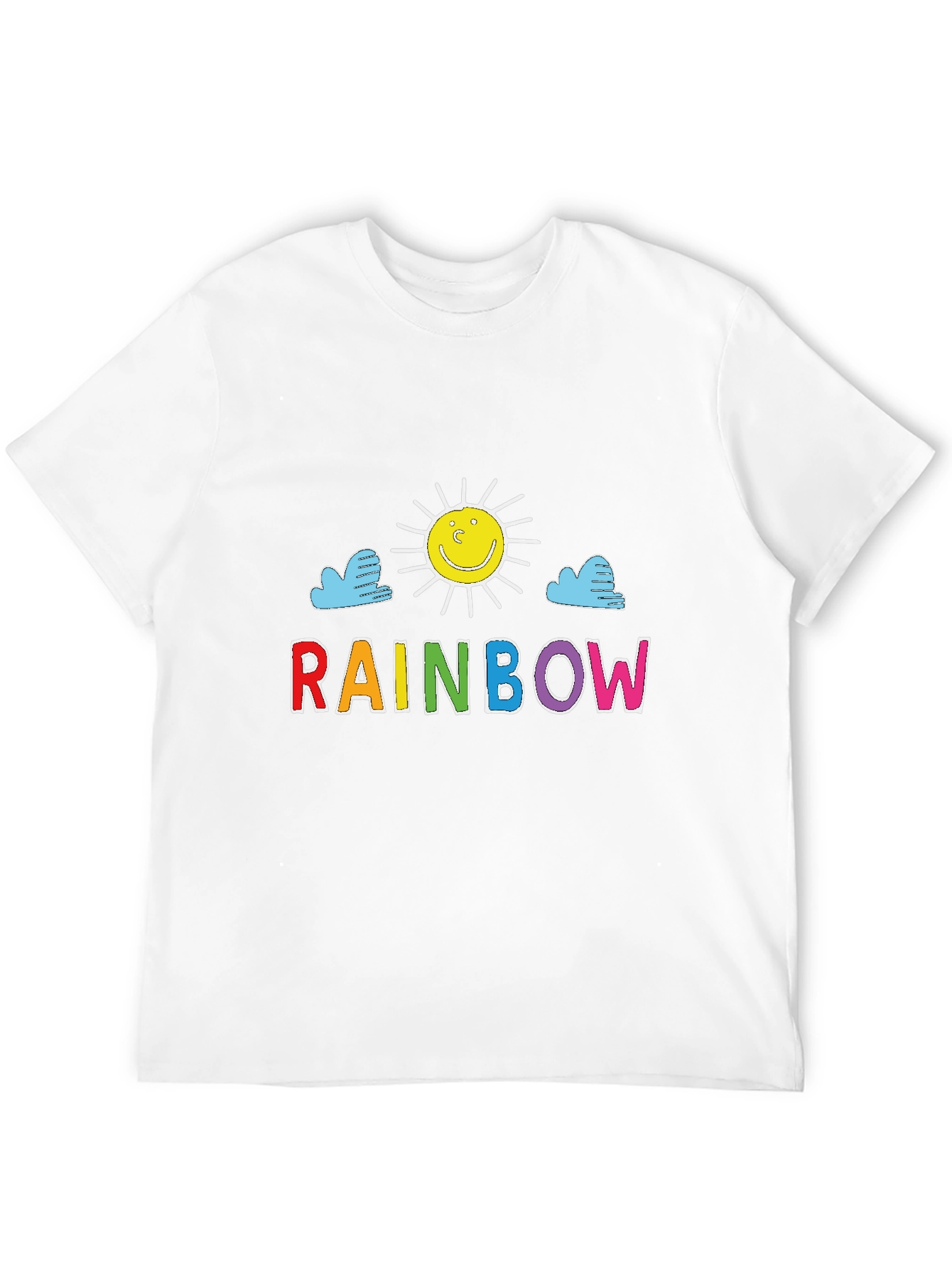 Rainbow Sun Graphic Tee - Happy Days T-Shirt