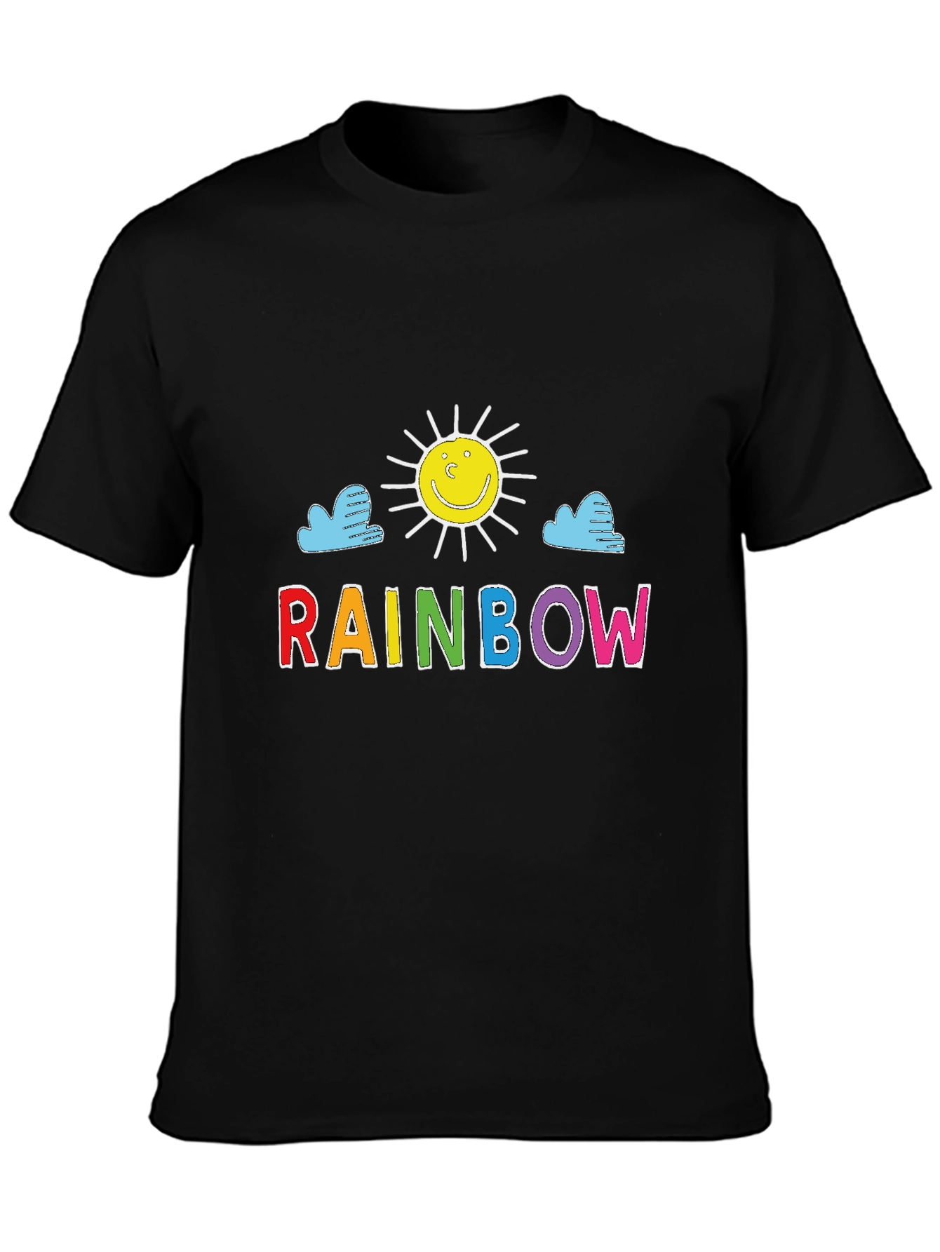 Rainbow Sun Graphic Tee - Happy Days T-Shirt