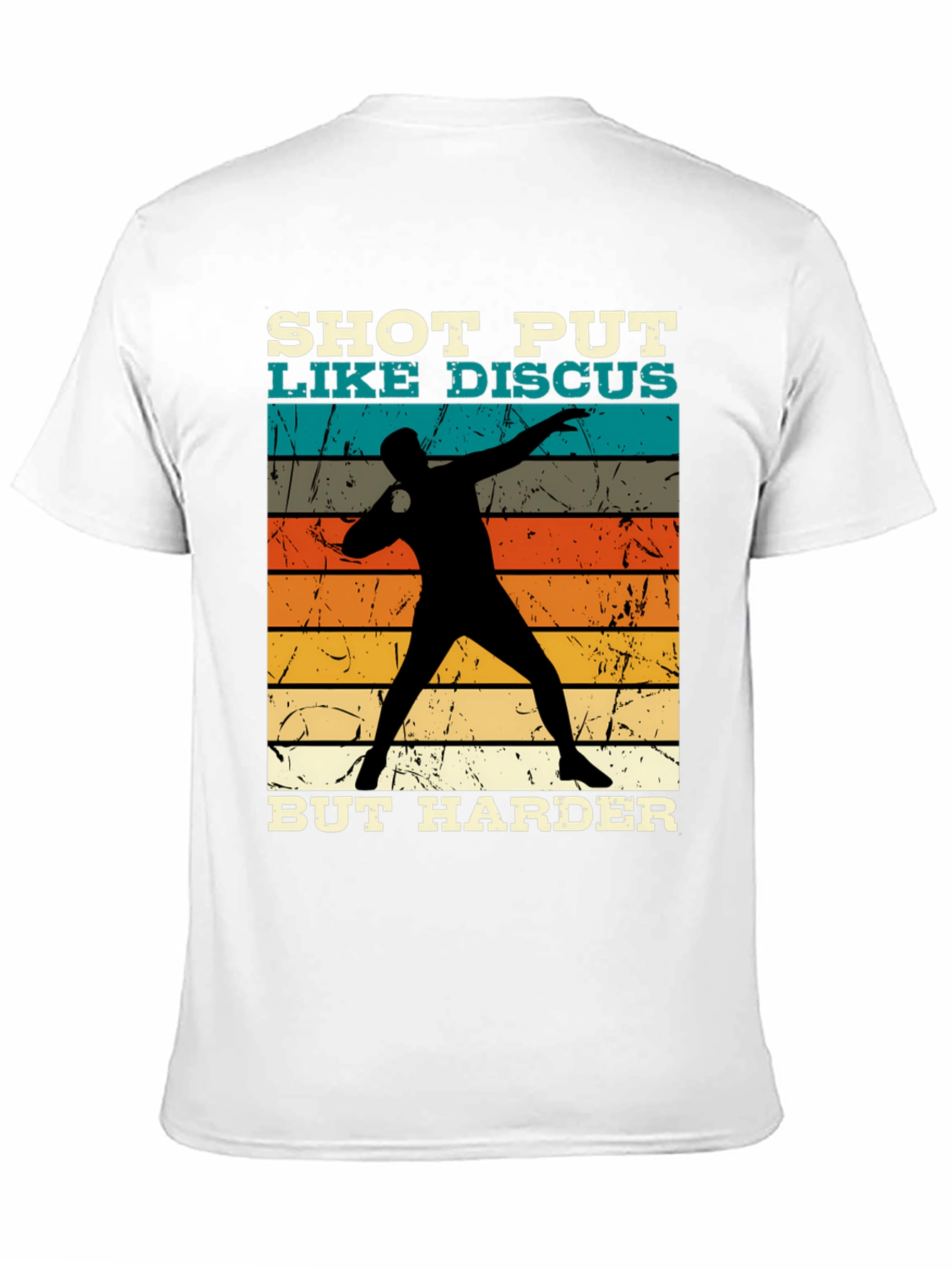 Shot Put Like Discus Black Graphic Tee