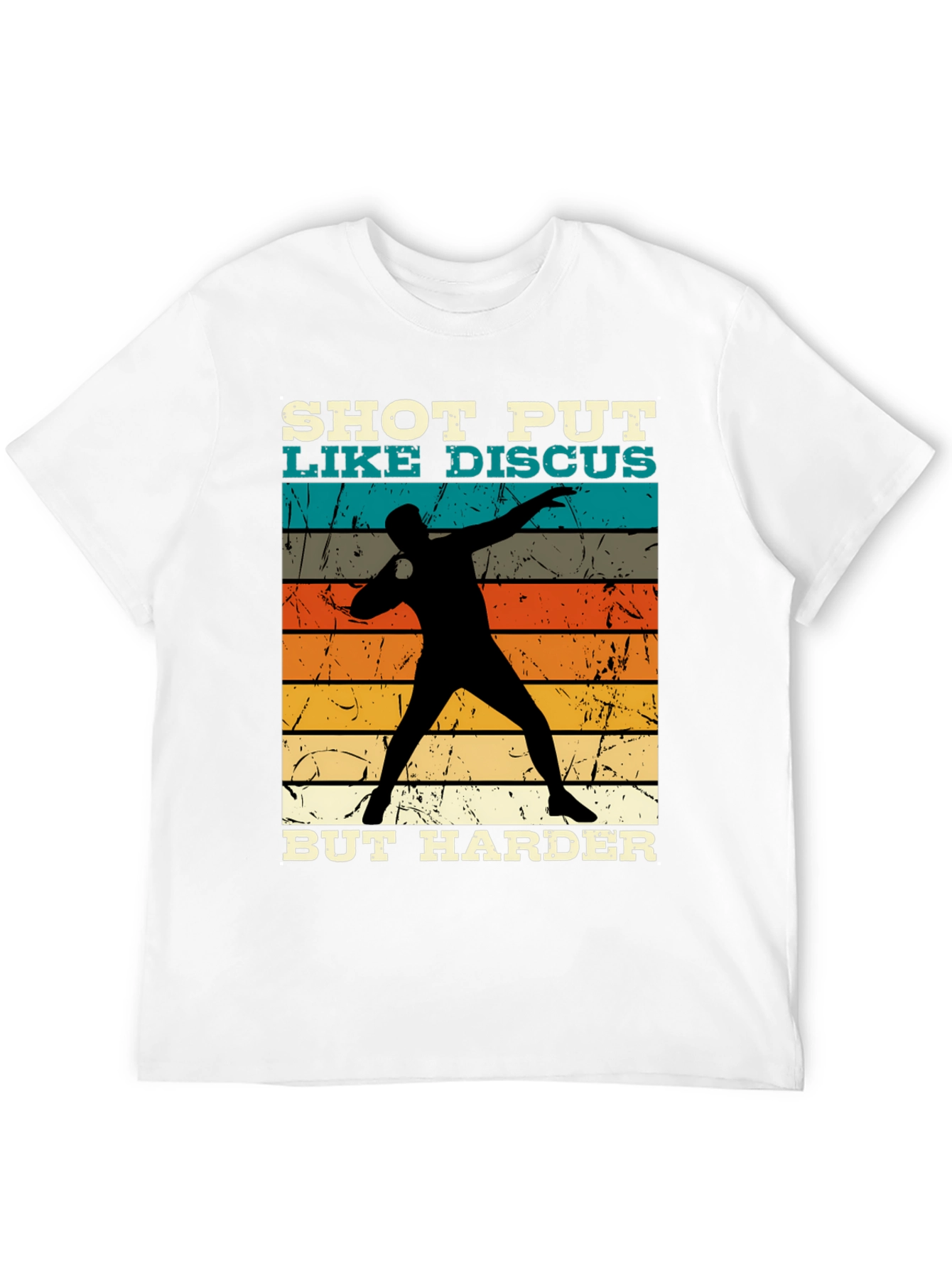 Shot Put Like Discus Black Graphic Tee