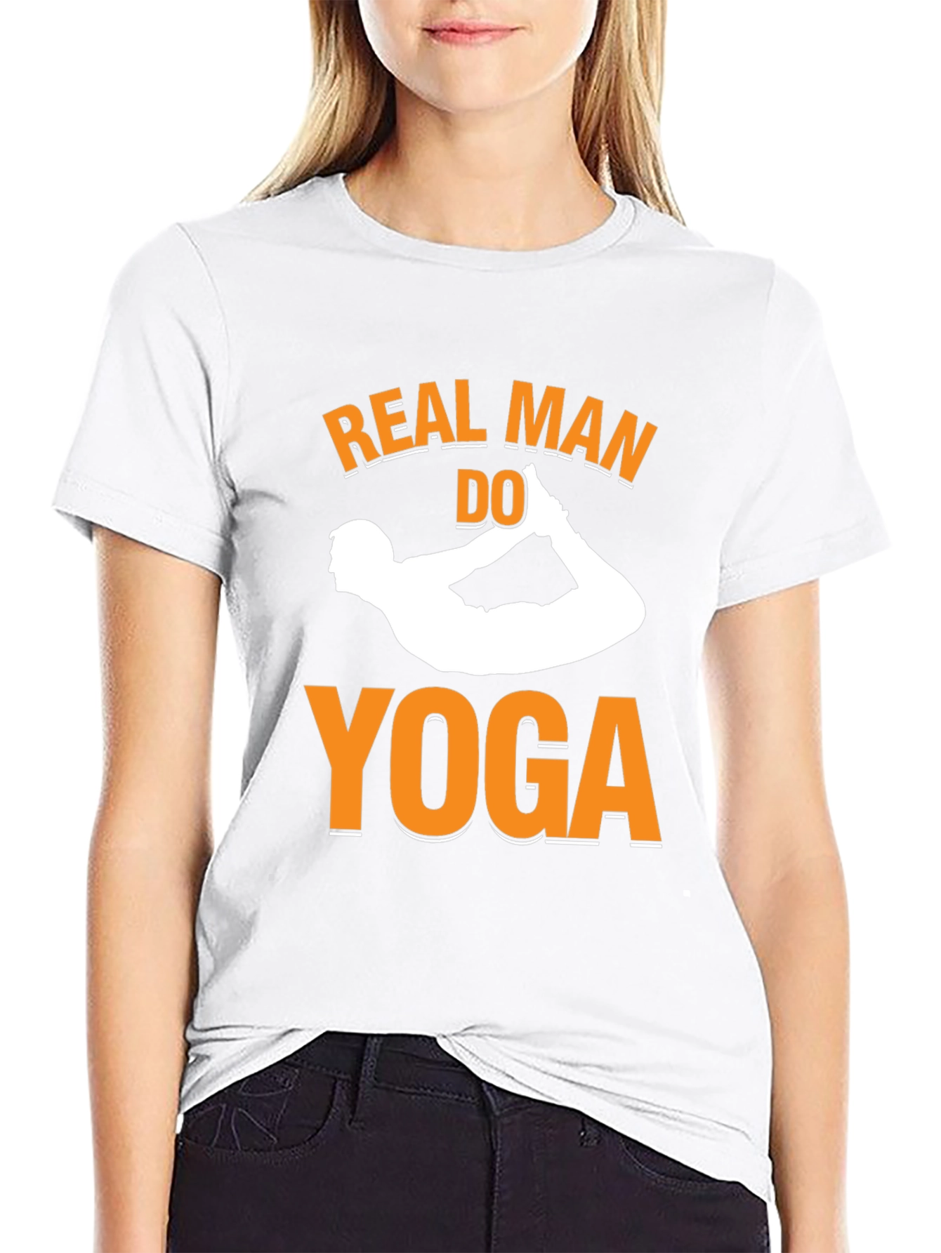 Real Men Do Yoga T-Shirt - Black Graphic Tee