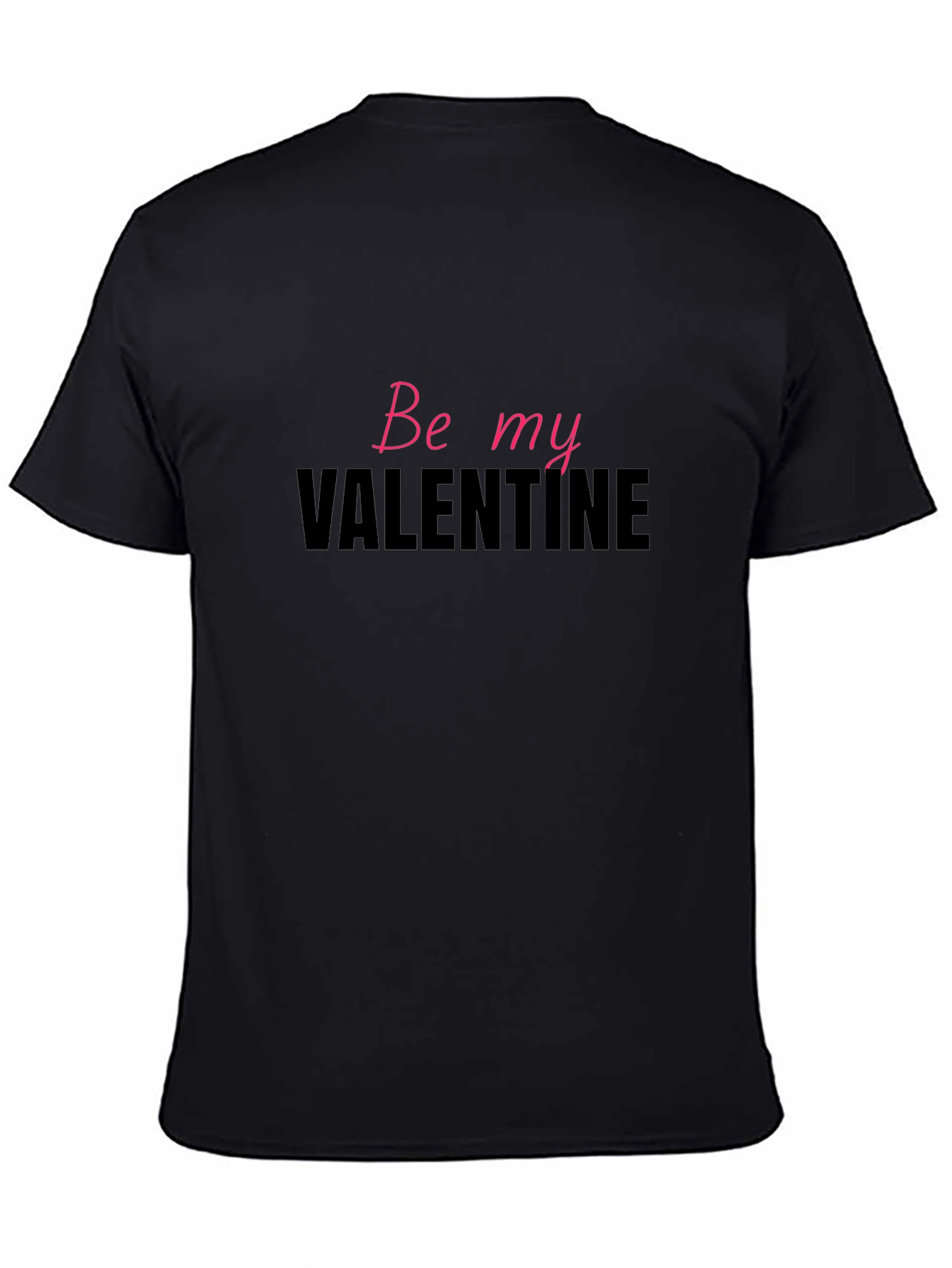 Be My Valentine Graphic Tee - Mens Black T-Shirt