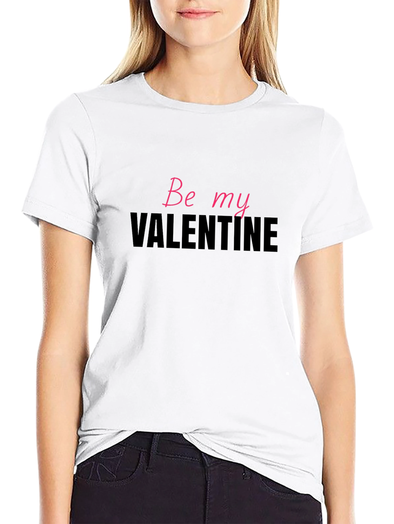 Be My Valentine Graphic Tee - Mens Black T-Shirt