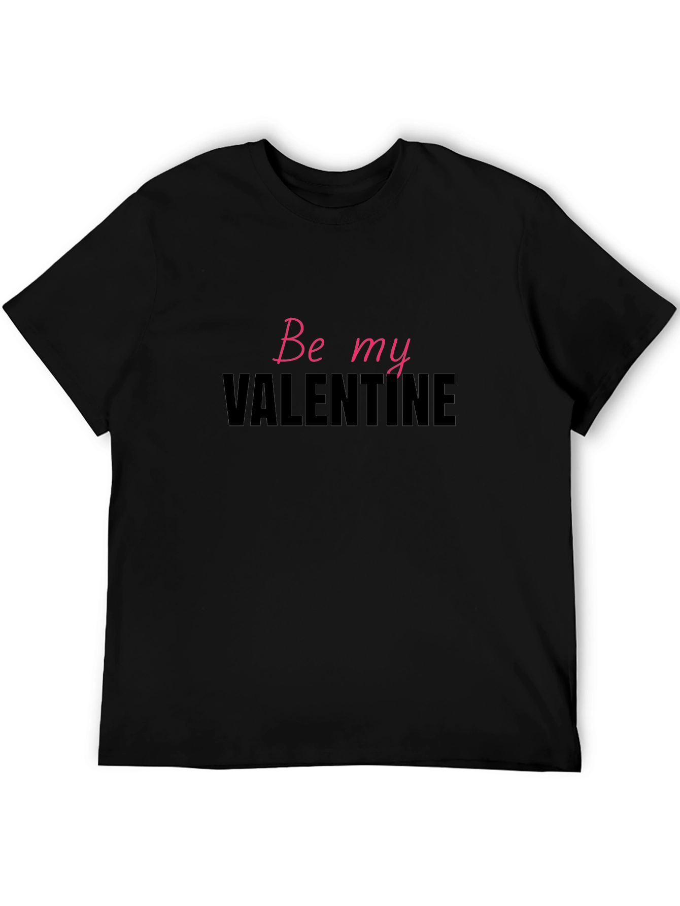 Be My Valentine Graphic Tee - Mens Black T-Shirt