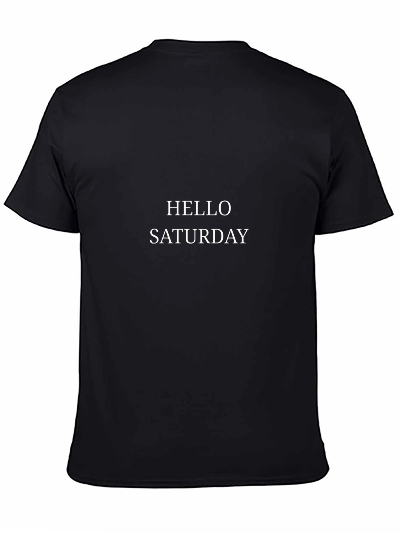 Hello Saturday Black Graphic Tee