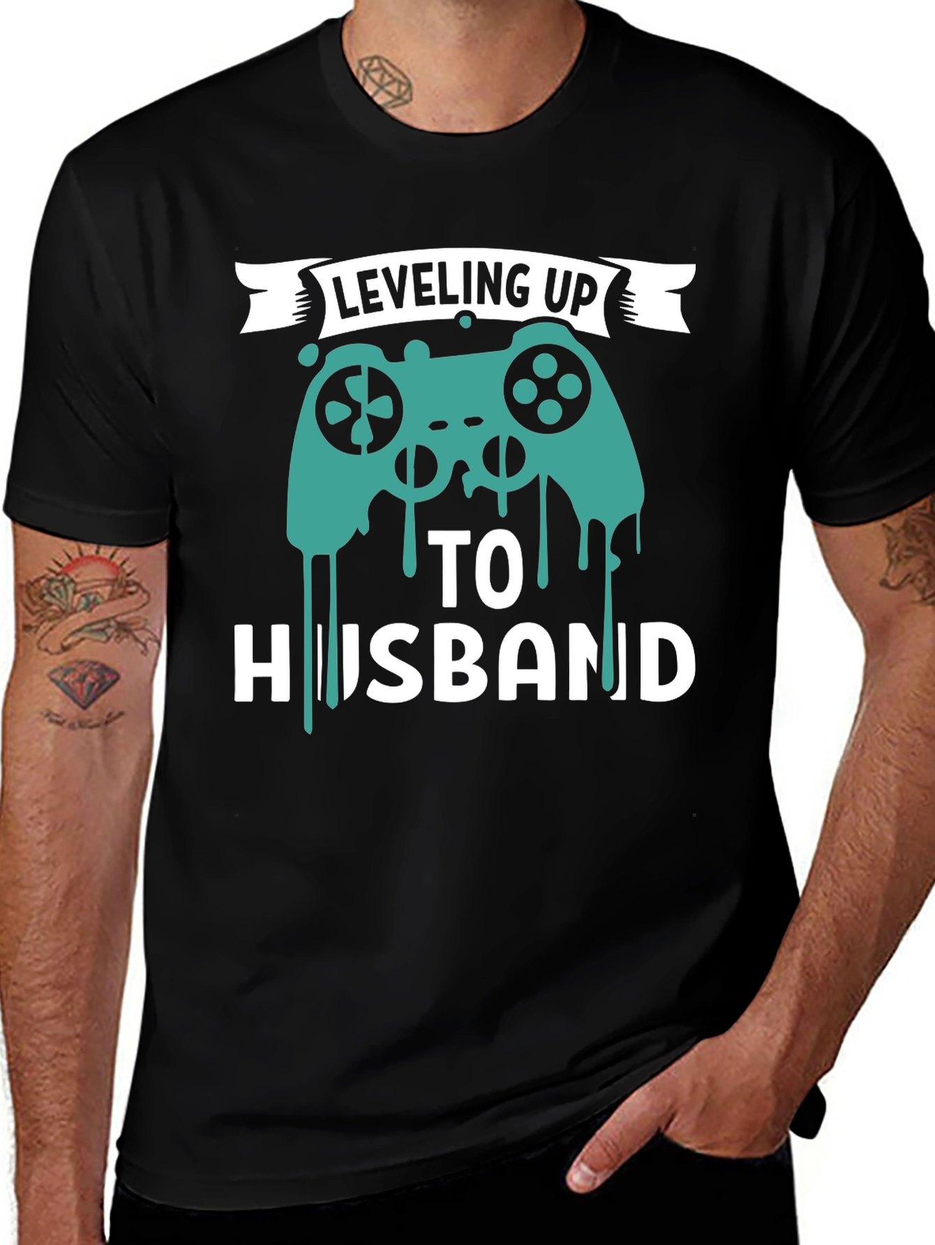 Leveling Up To Husband T-Shirt Funny Gamer