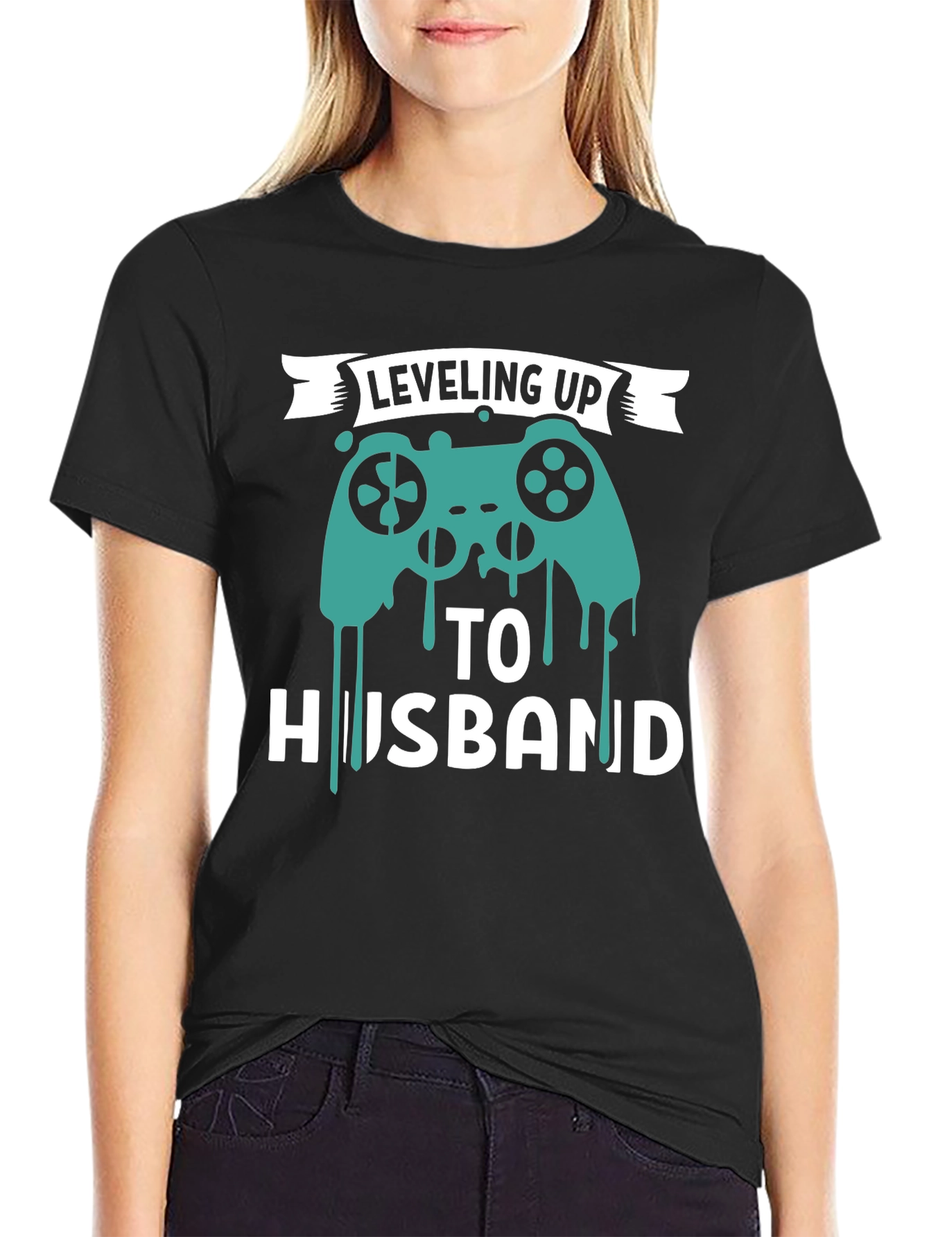 Leveling Up To Husband T-Shirt Funny Gamer