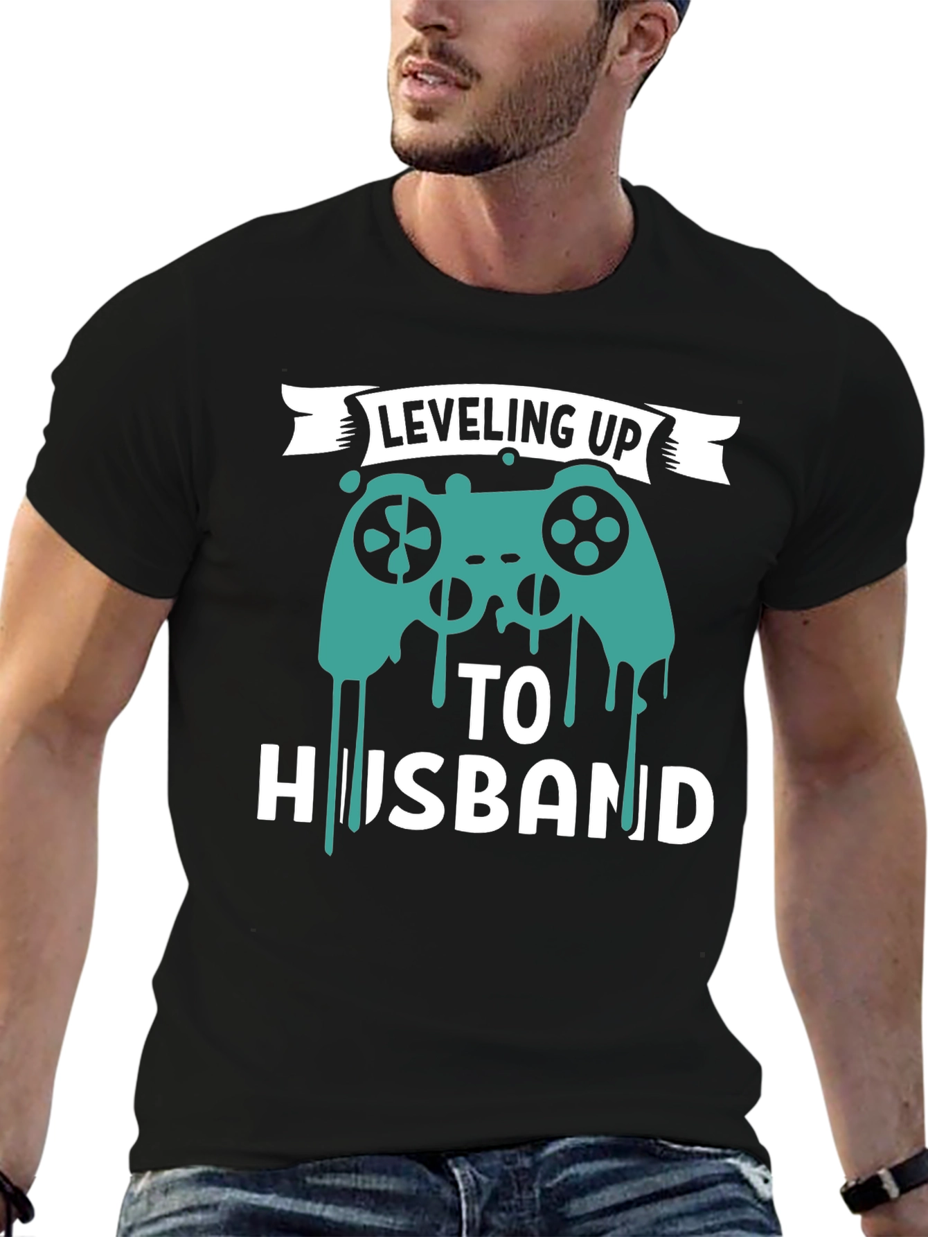 Leveling Up To Husband T-Shirt Funny Gamer