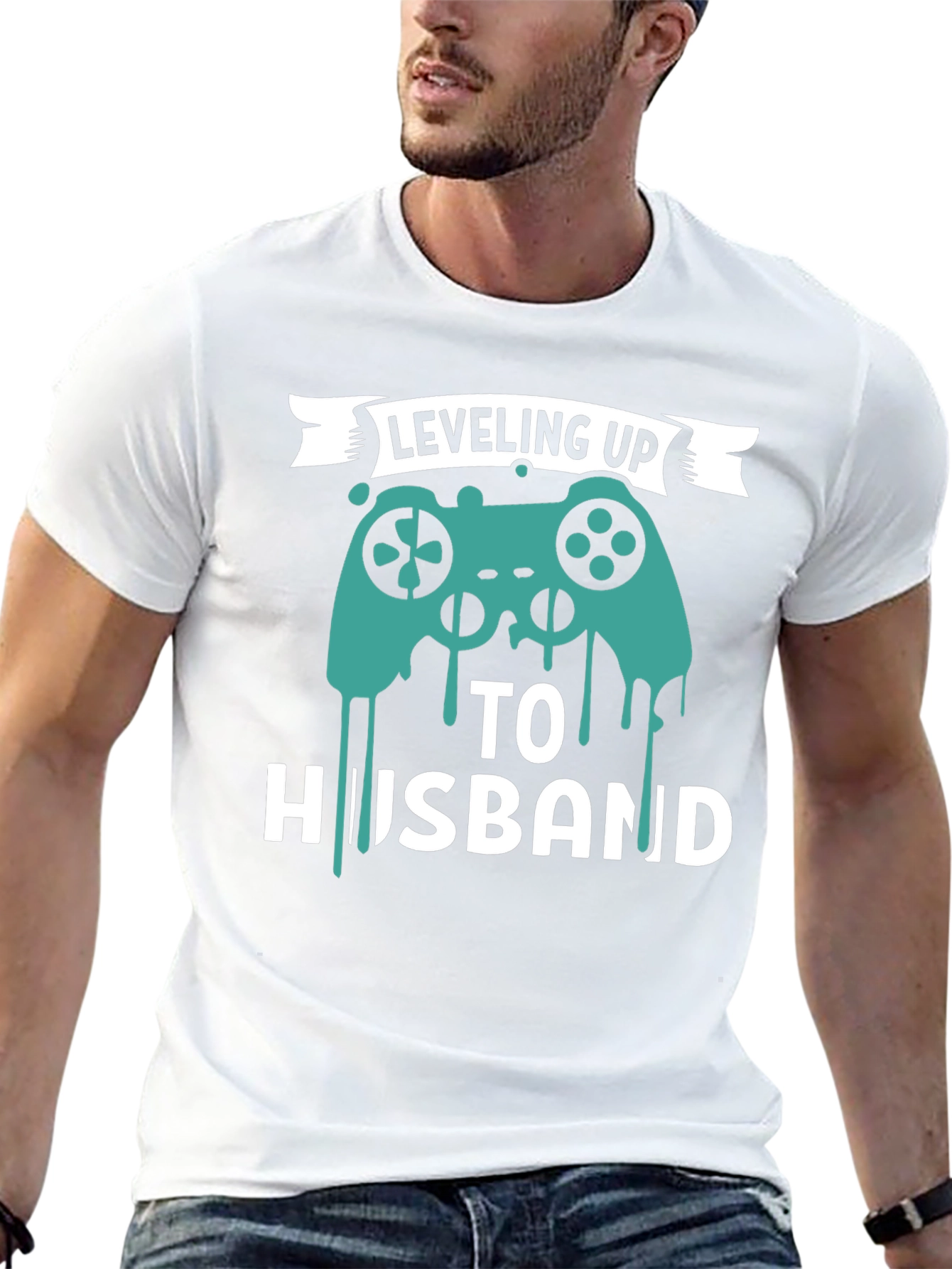 Leveling Up To Husband T-Shirt Funny Gamer