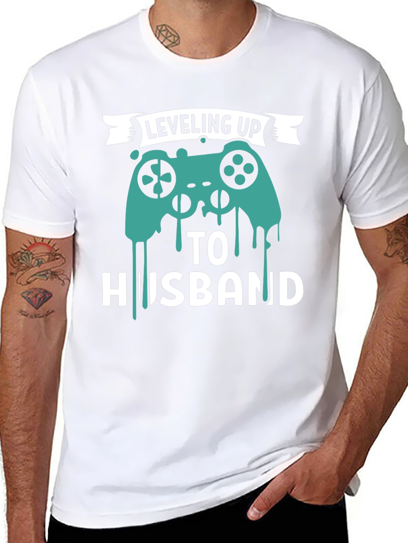 Leveling Up To Husband T-Shirt Funny Gamer