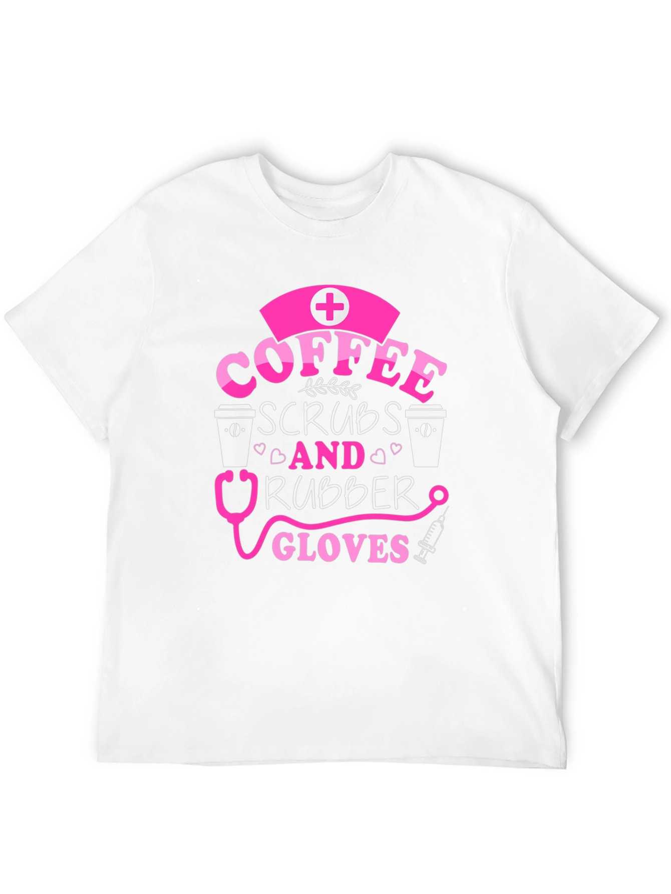 Coffee Scrubs & Rubber Gloves Nurse T-Shirt